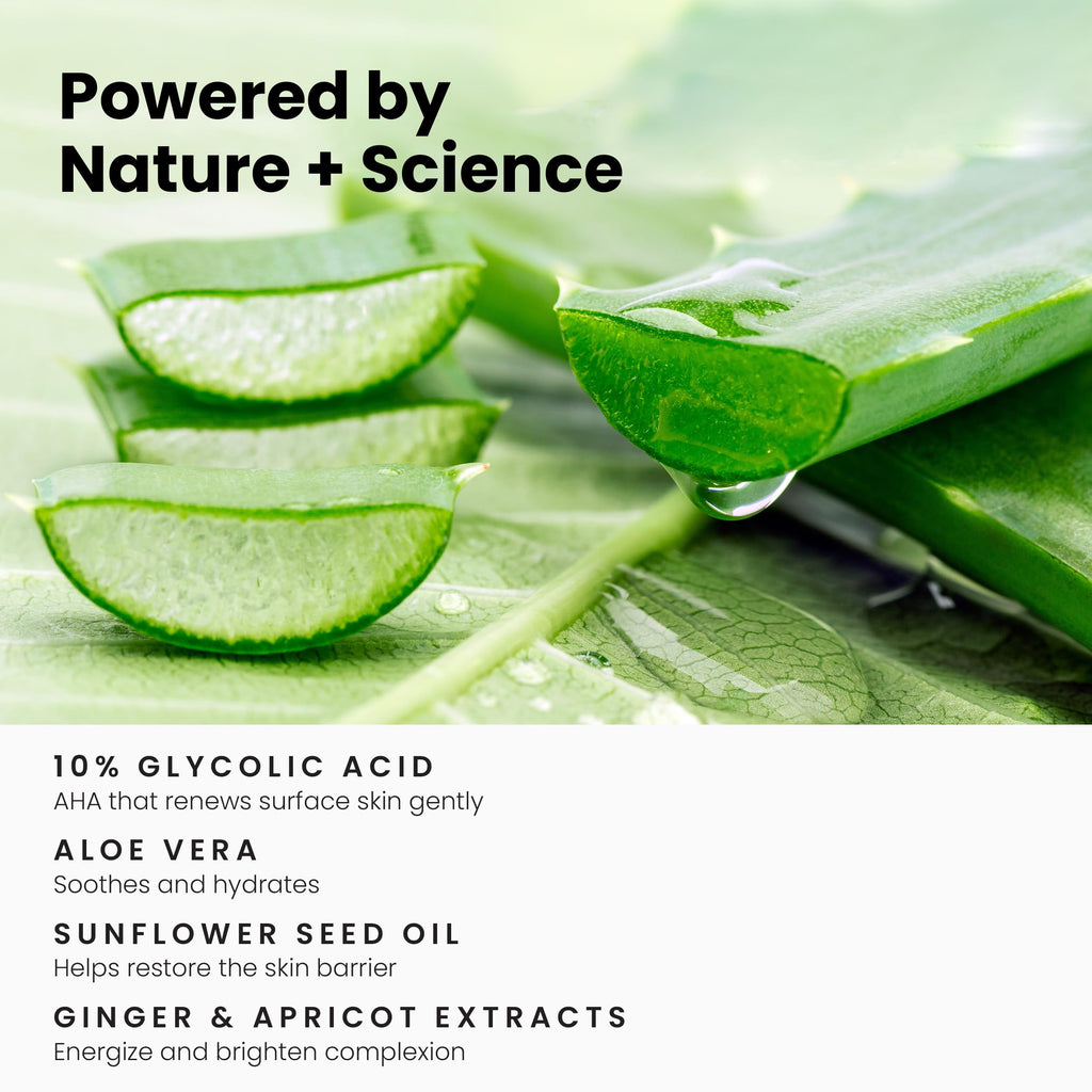 Simplified Skin Glycolic Face Wash – 10% AHA Exfoliating Cleanser, 6 Fl Oz