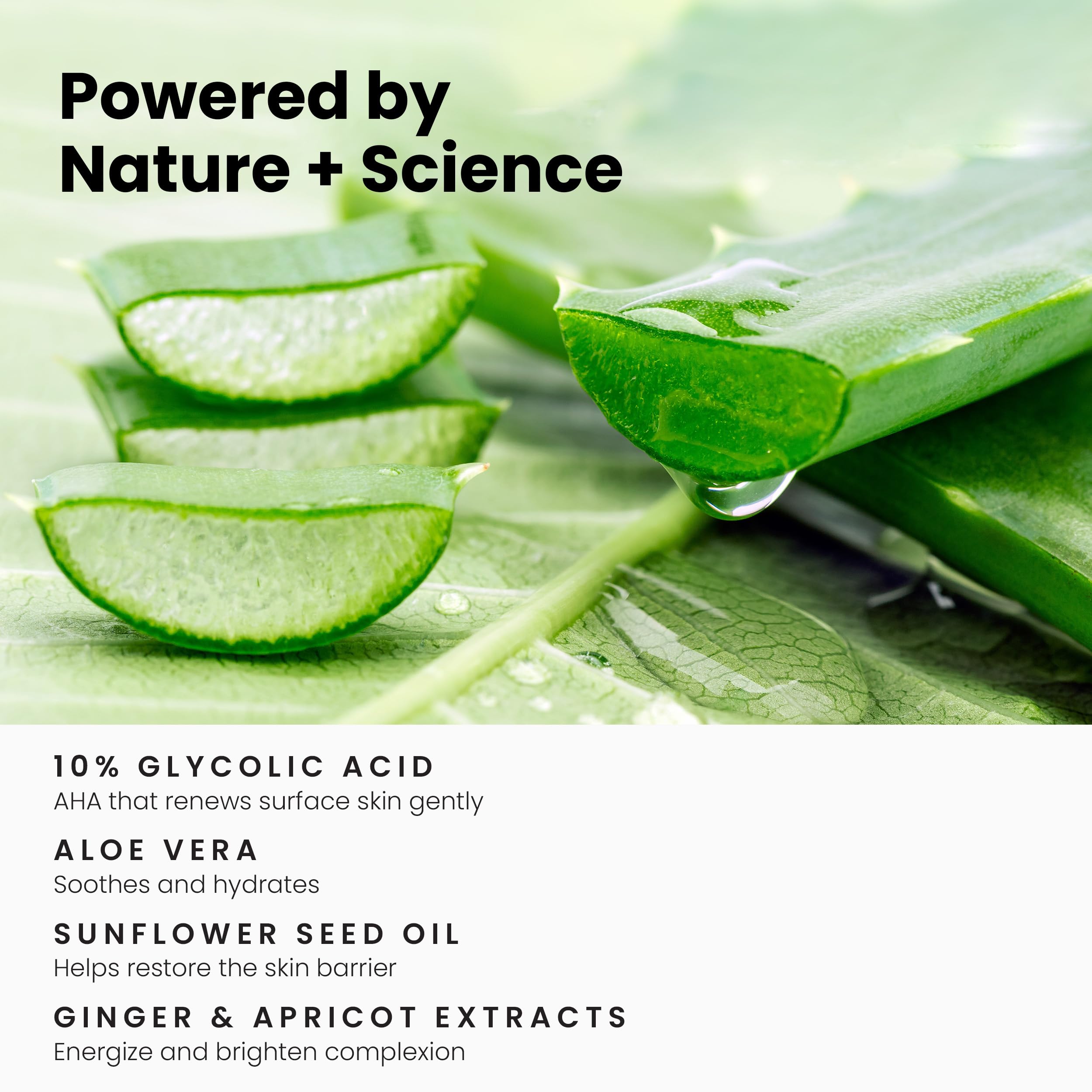 Simplified Skin Glycolic Face Wash – 10% AHA Exfoliating Cleanser, 6 Fl Oz
