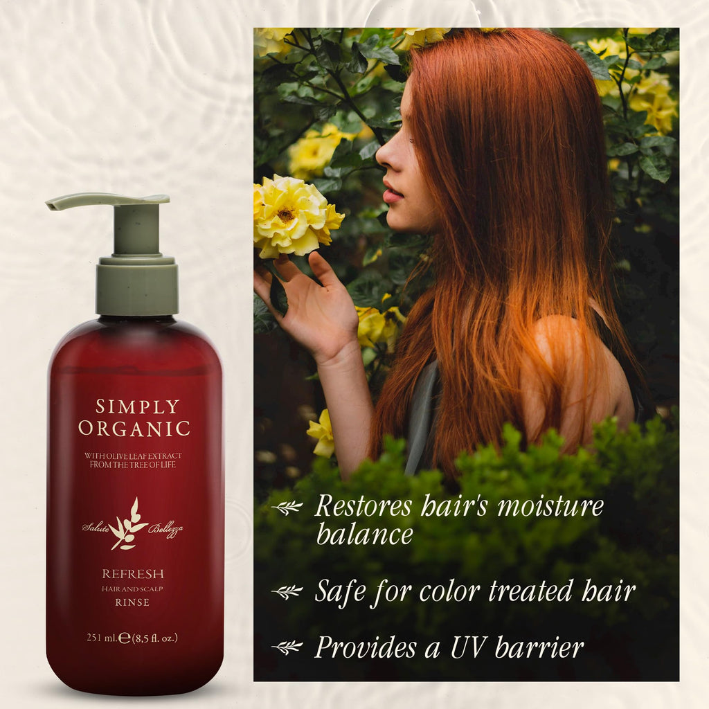 SIMPLY ORGANIC Hair Detox Clarifying Deep Conditioner Scalp Rinse | All-Natural, Cruelty-Free, Made in Italy