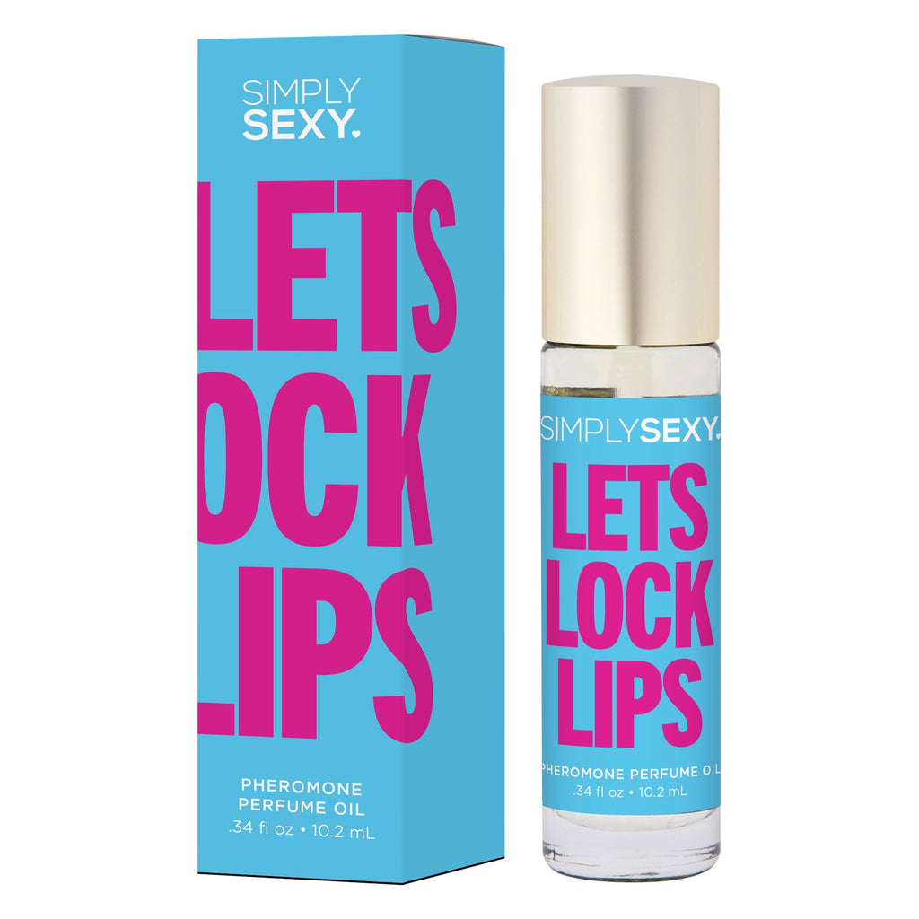 SIMPLY SEXY Affirmations Lets Lock Lips Pheromone Perfume Oil – Roll-On for Women, Soft Floral Scent
