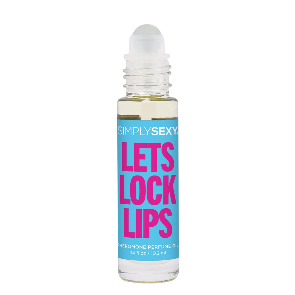 SIMPLY SEXY Affirmations Lets Lock Lips Pheromone Perfume Oil – Roll-On for Women, Soft Floral Scent