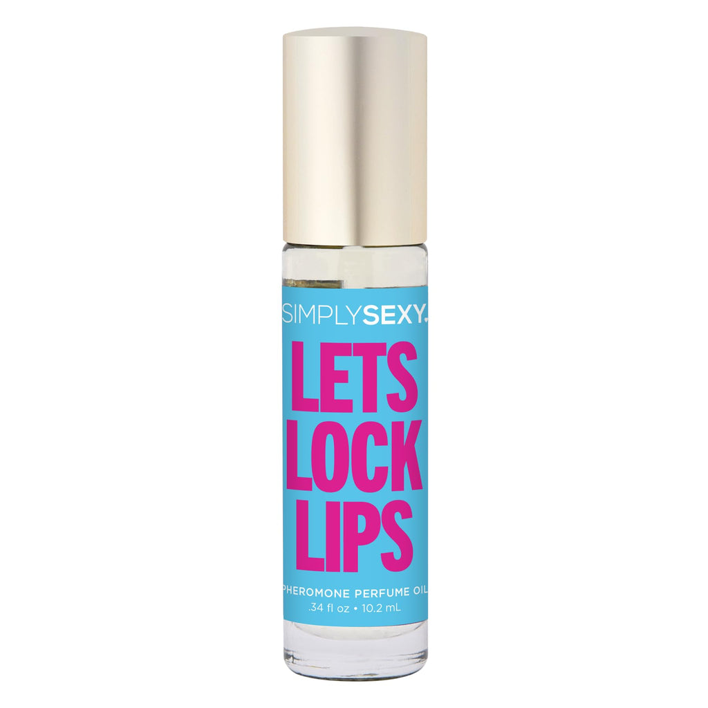 SIMPLY SEXY Affirmations Lets Lock Lips Pheromone Perfume Oil – Roll-On for Women, Soft Floral Scent