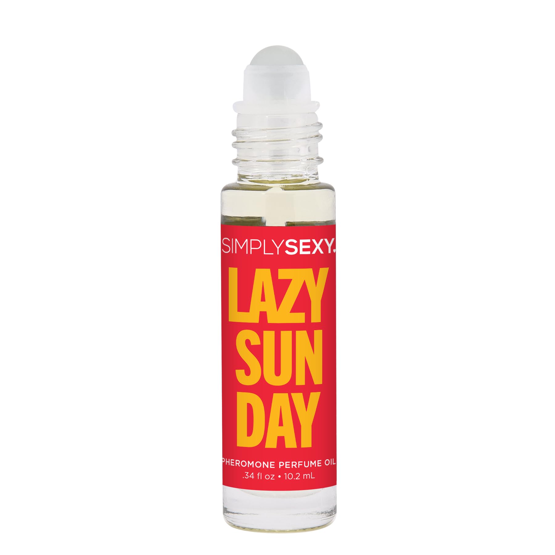 SIMPLY SEXY Affirmations Lazy Sunday Pheromone Perfume Oil – Citrus Floral Woody Roll-On for Women (0.34 fl oz)