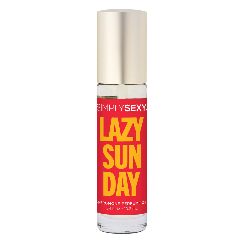 SIMPLY SEXY Affirmations Lazy Sunday Pheromone Perfume Oil – Citrus Floral Woody Roll-On for Women (0.34 fl oz)