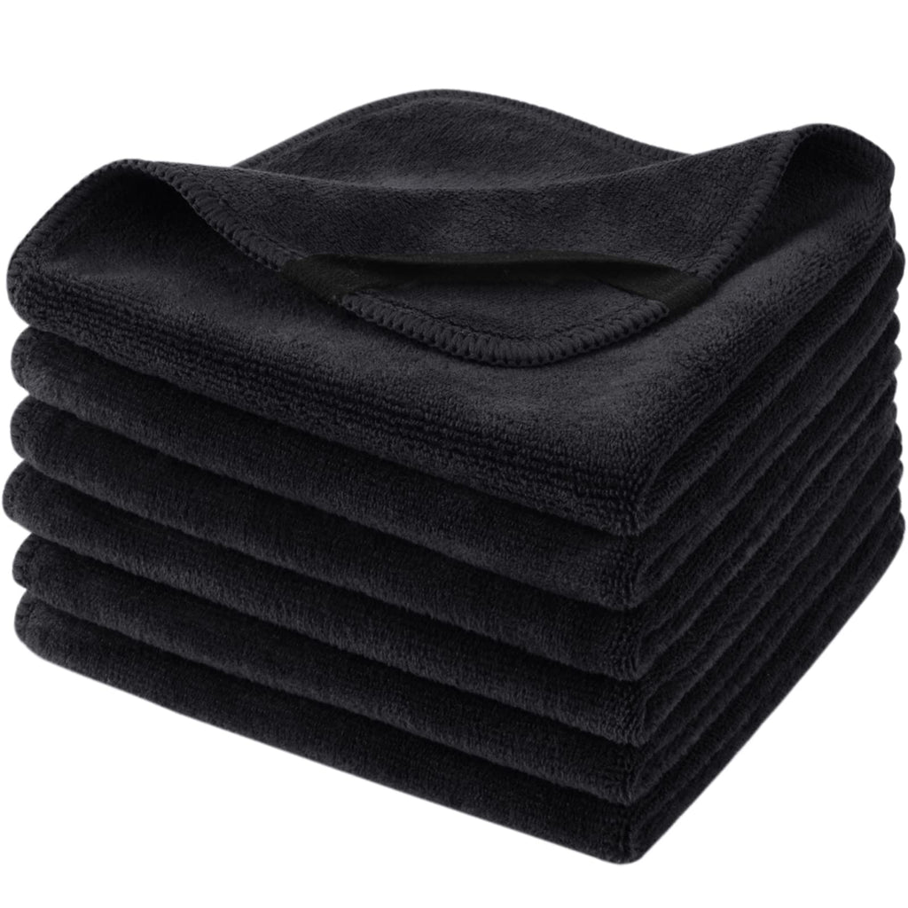 SINLAND Microfiber Facial Cloths — Fast-Drying, Absorbent 12x12 in Makeup Remover Washcloths