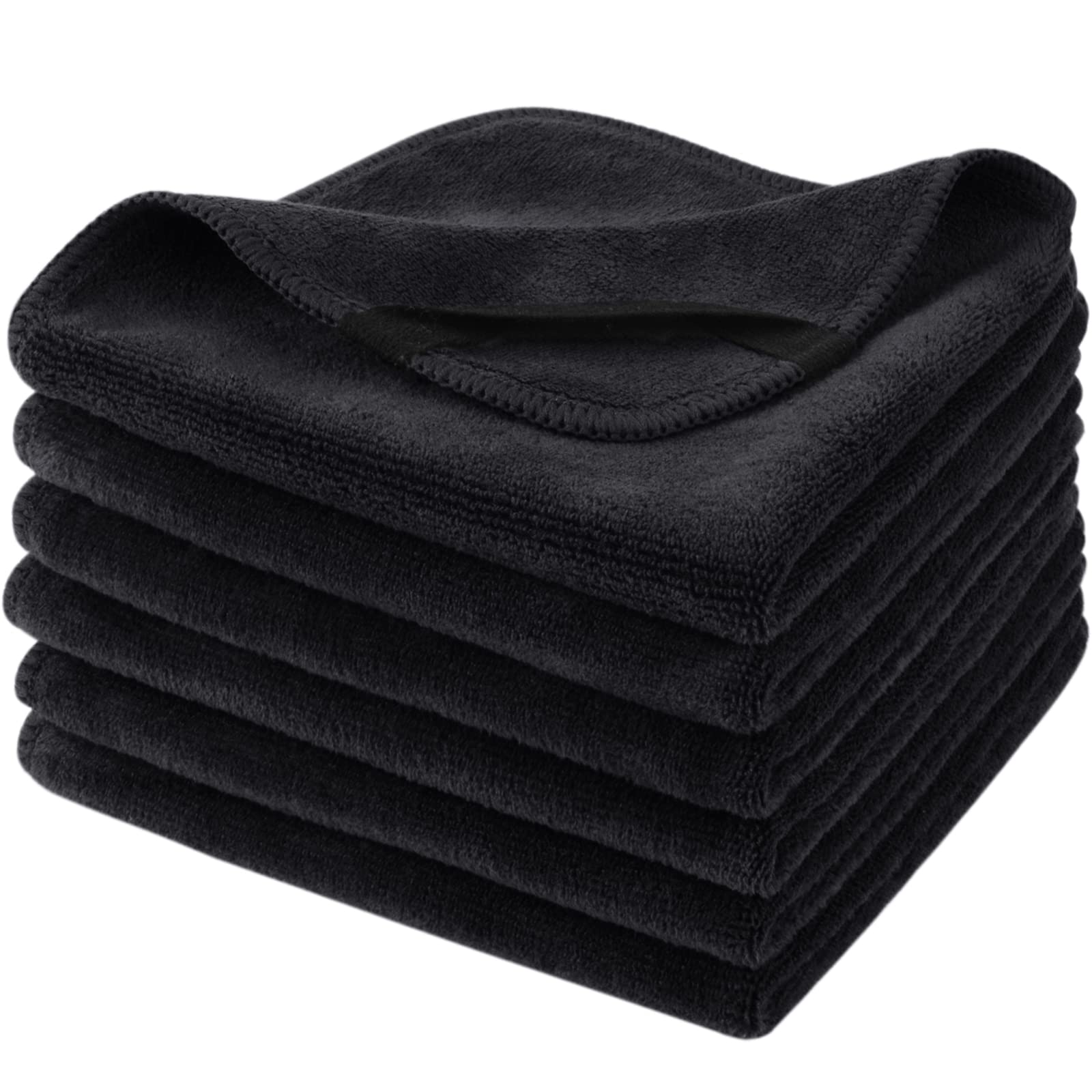SINLAND Microfiber Facial Cloths — Fast-Drying, Absorbent 12x12 in Makeup Remover Washcloths
