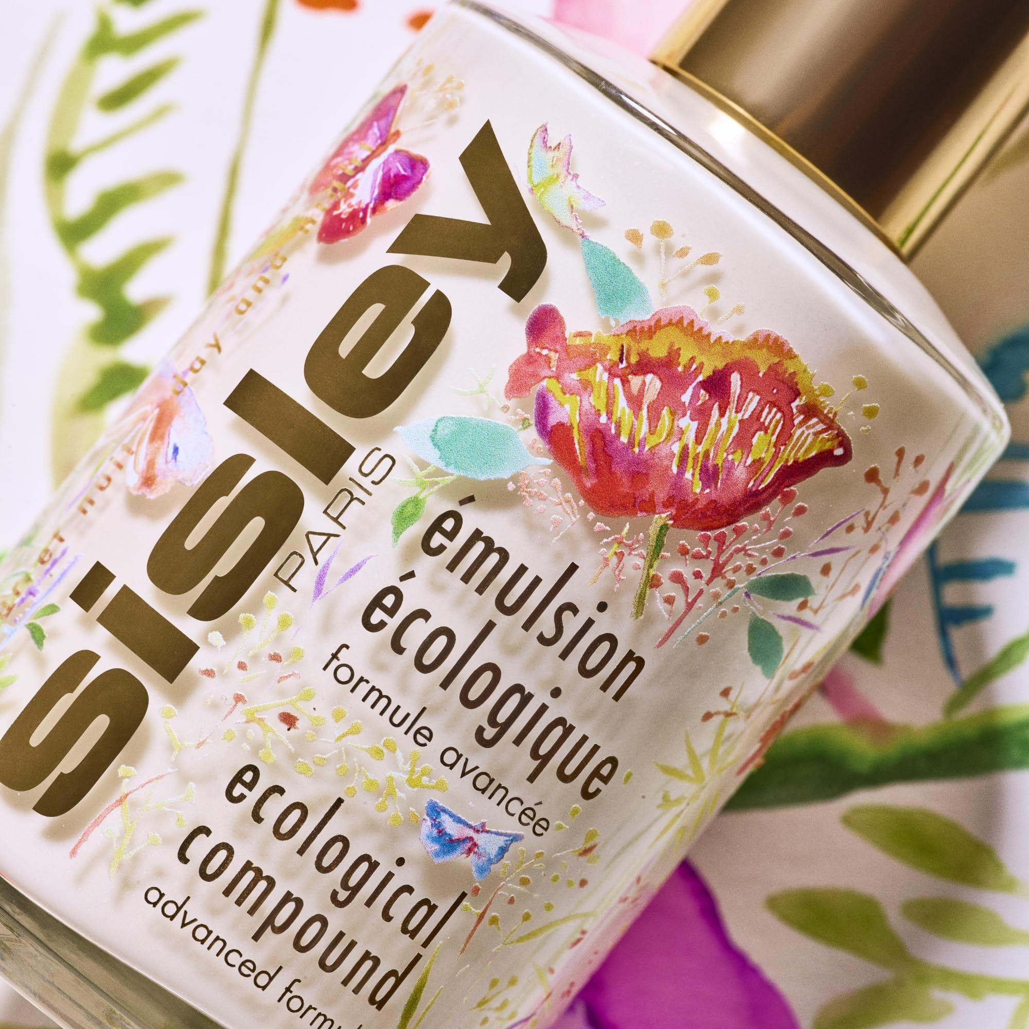 Sisley Paris Ecological Compound Advanced Formula – 125 mL Day & Night Cream for All Skin Types | Non-Greasy Matte Finish | Limited-Edition Blooming Peonies