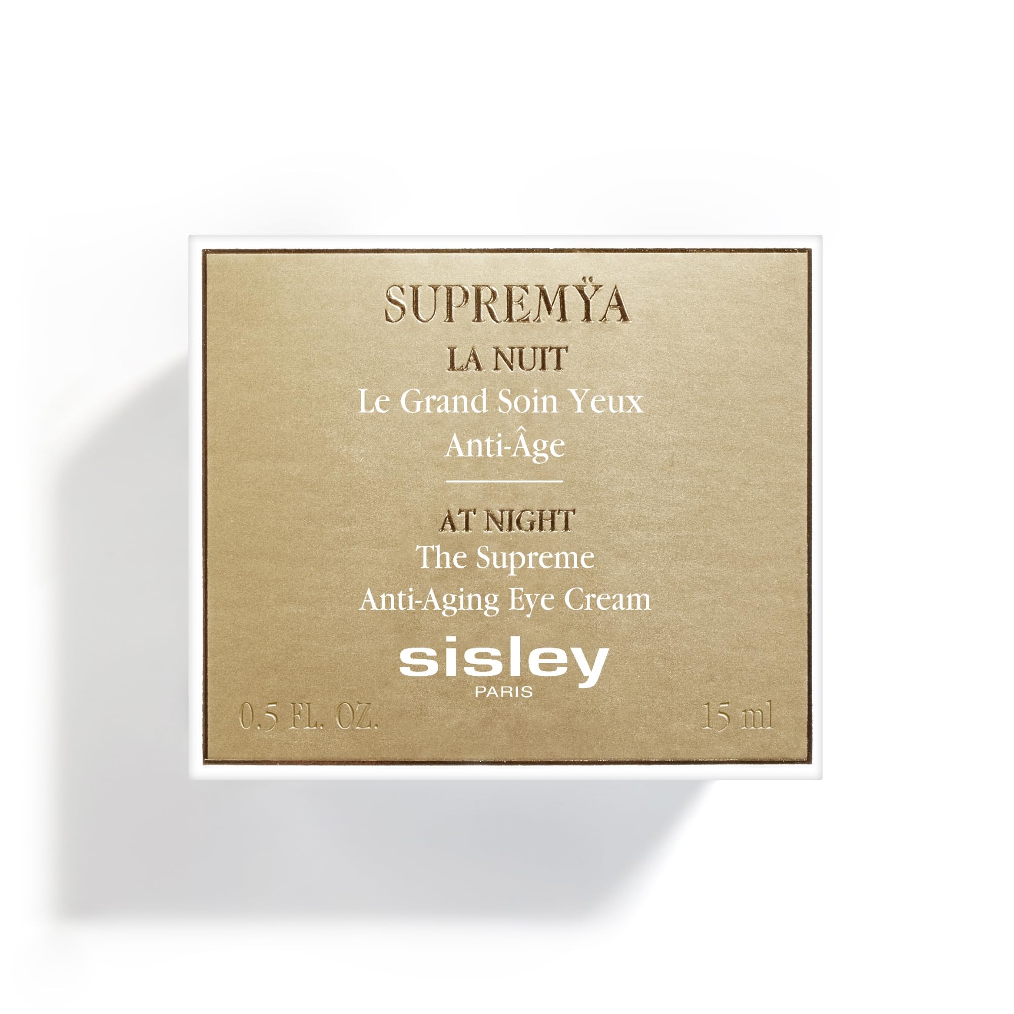 Sisley Paris Supremya at Night Eye Cream 15mL - Reduces Fine Lines, Dark Circles & Puffiness + Massage Accessory