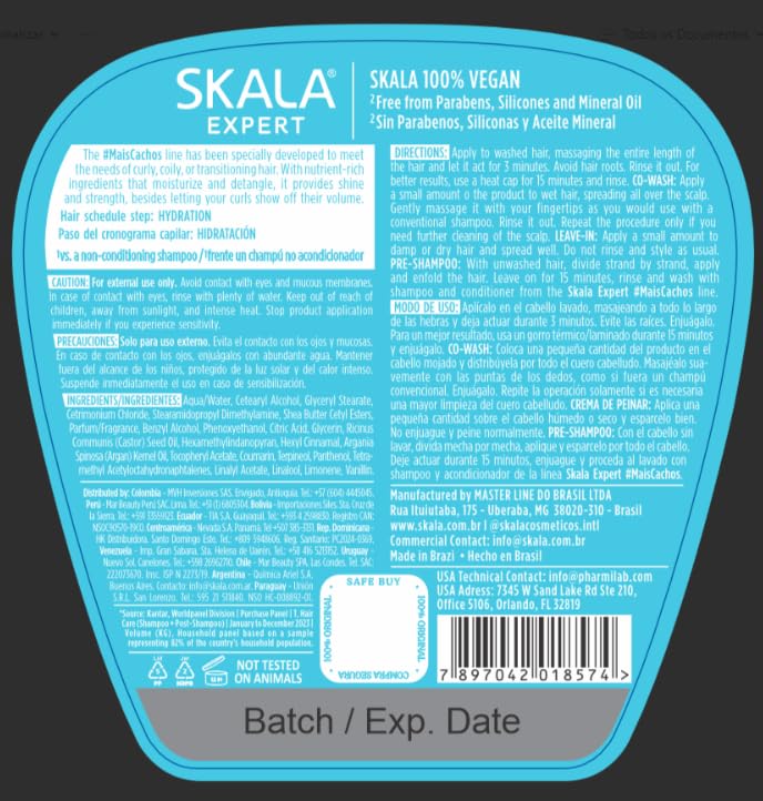 SKALA 2 Pack More Curls Hydrates – 2-in-1 Conditioning Cream & Cream-to-Comb for Curly Hair