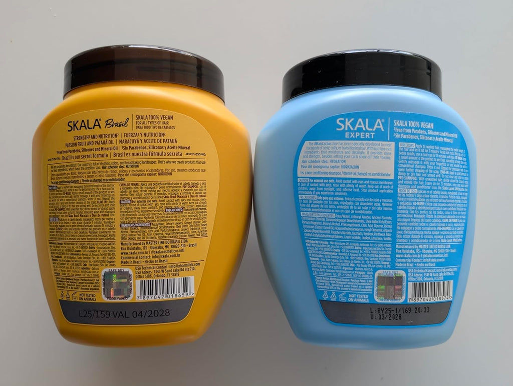 SKALA Hair Type 3ABC: Mais Cachos & Passion Fruit Combo — Hydrate Curls, Eliminate Frizz, 2-in-1 Conditioner & Cream to Comb