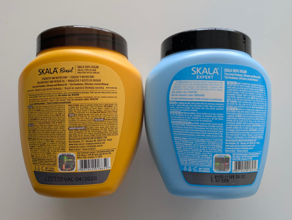 SKALA Hair Type 3ABC - More Curls & Passion Fruit Combo - Hydrate Curls, Eliminate Frizz, 2-in-1 Conditioning Treatment & Cream to Comb