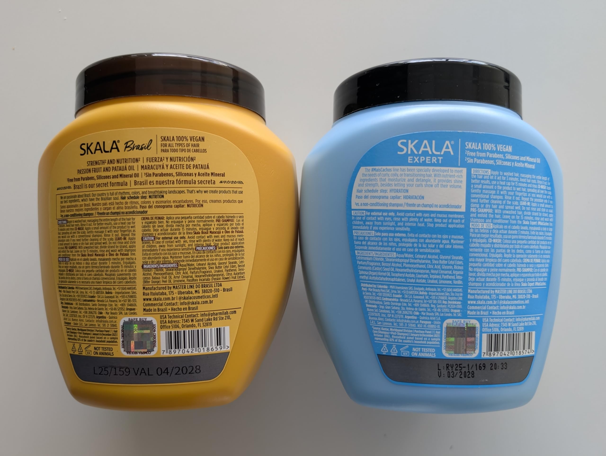 SKALA Hair Type 3ABC - More Curls & Passion Fruit Combo - Hydrate Curls, Eliminate Frizz, 2-in-1 Conditioning Treatment & Cream to Comb