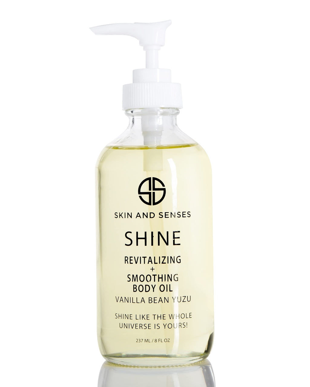 Skin And Senses Shine Body Oil Vanilla Bean Yuzu – 100% Natural