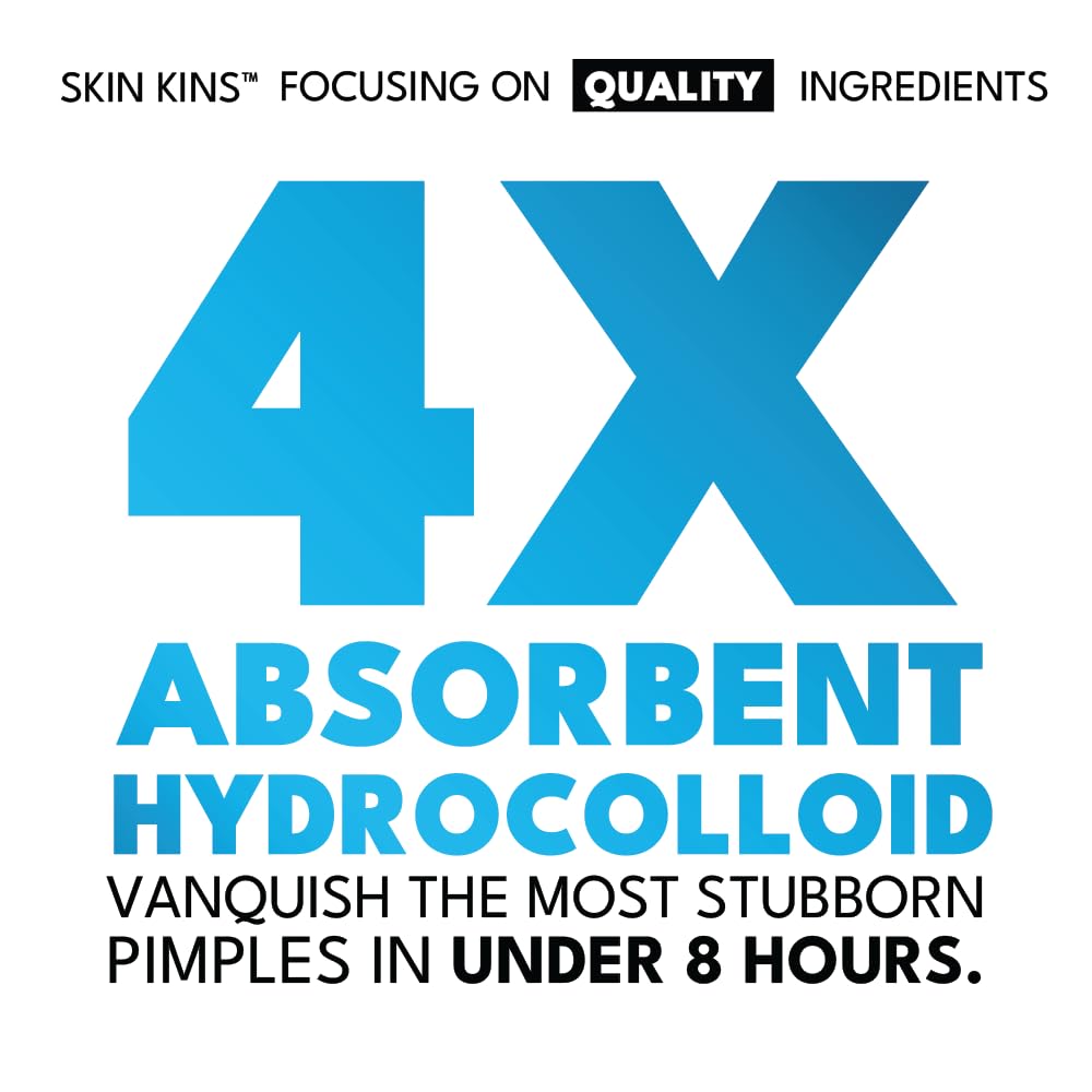 Skin Kins Invisible Pimple Patches - Ultra-Thin 0.37mm with Centella, 48 Count