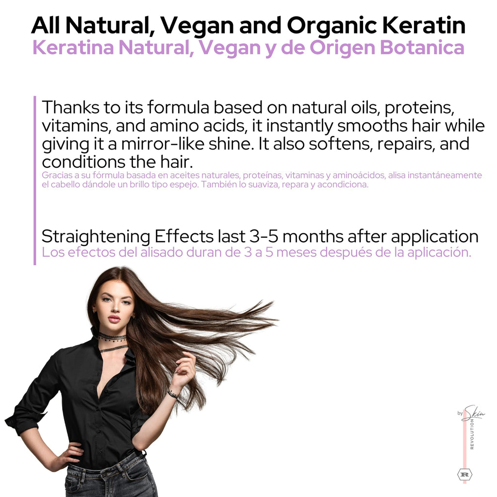 Skin Revolution Ritual Botanico Organic Keratin – Safe, Long-Lasting Hair Straightening (120ml)