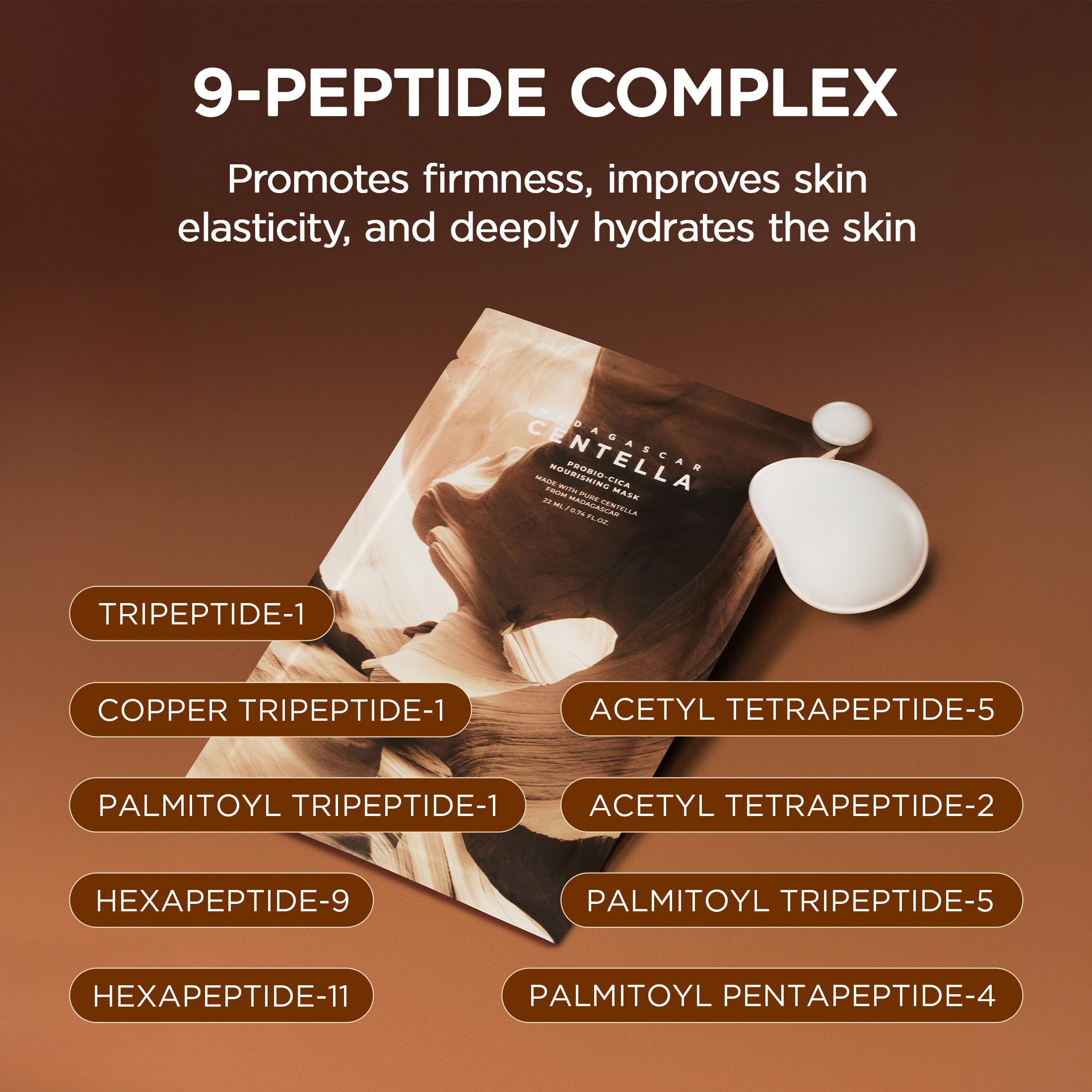 SKIN1004 Probio-Cica Nourishing Mask 23ml (5ea) | Fermented Centella, Ceramides & 9-Peptide Complex