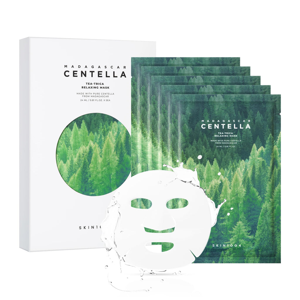 SKIN1004 Tea-Trica Relaxing Mask (5ea) | Pore-Clarifying Sheet Mask