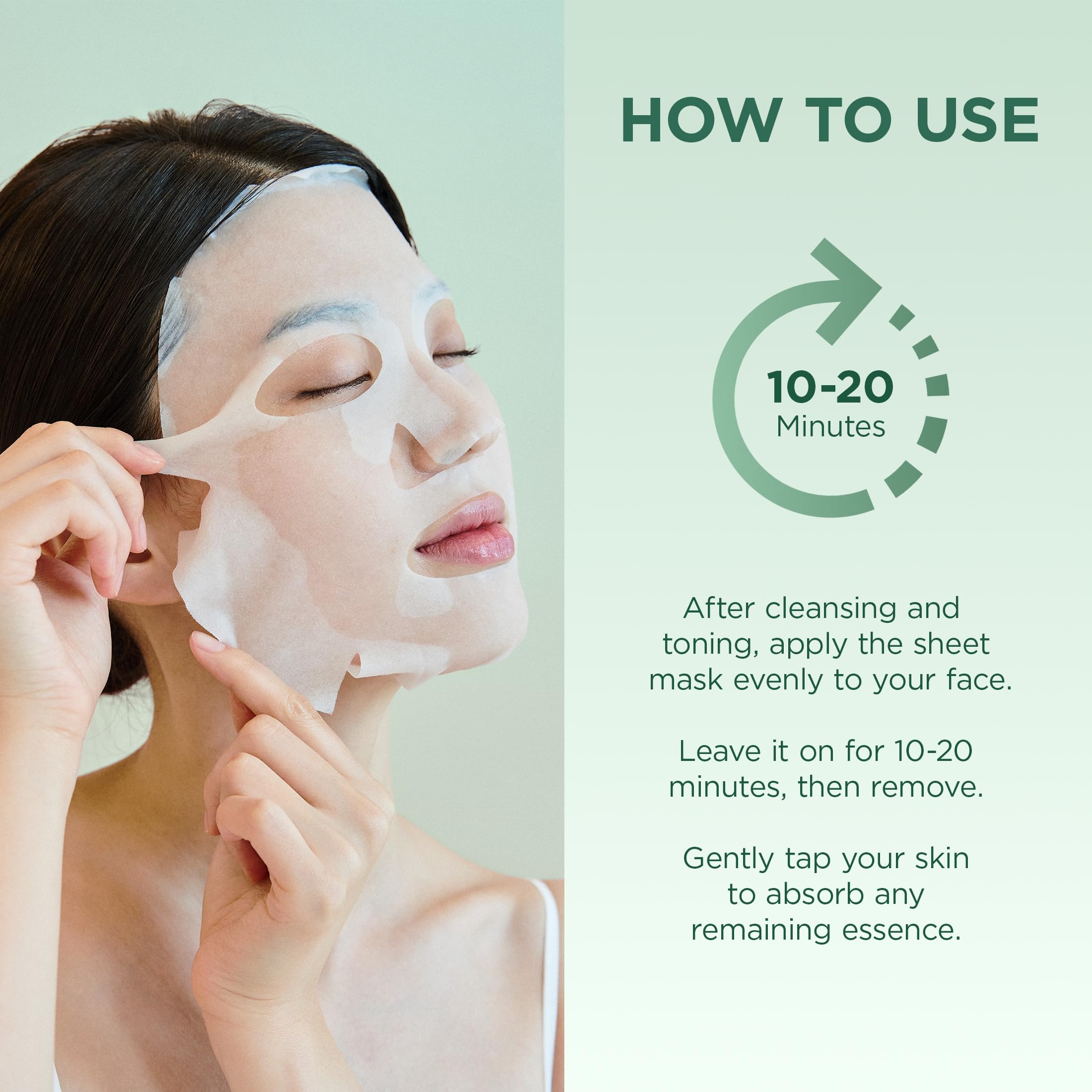 SKIN1004 Tea-Trica Relaxing Mask (5ea) | Pore-Clarifying Sheet Mask