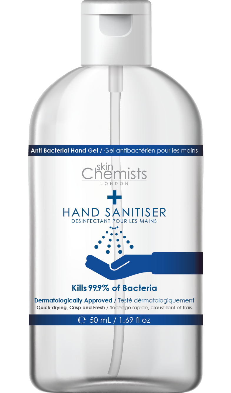 SkinChemists London Hand Sanitiser 250ml + 50ml High Strength, MADE IN UK