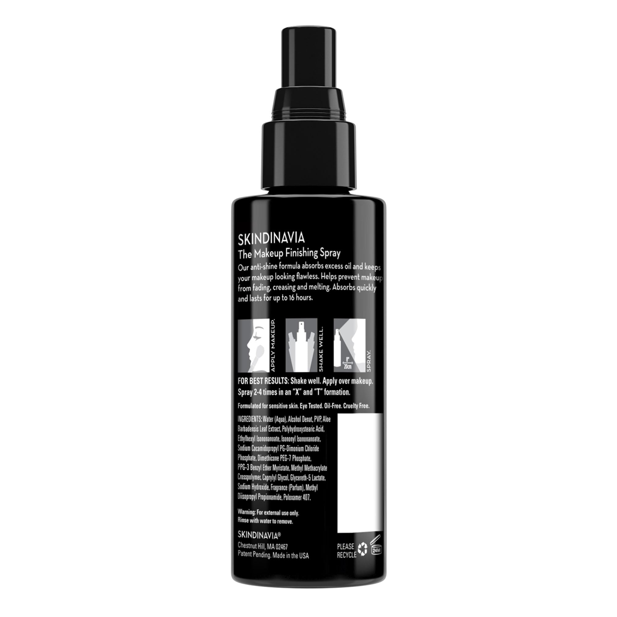 Skindinavia Oil Control Primer Spray & Finishing Spray – Shine Reduction, Pore Minimizing, Long-Lasting Wear (2 x 4 fl oz)