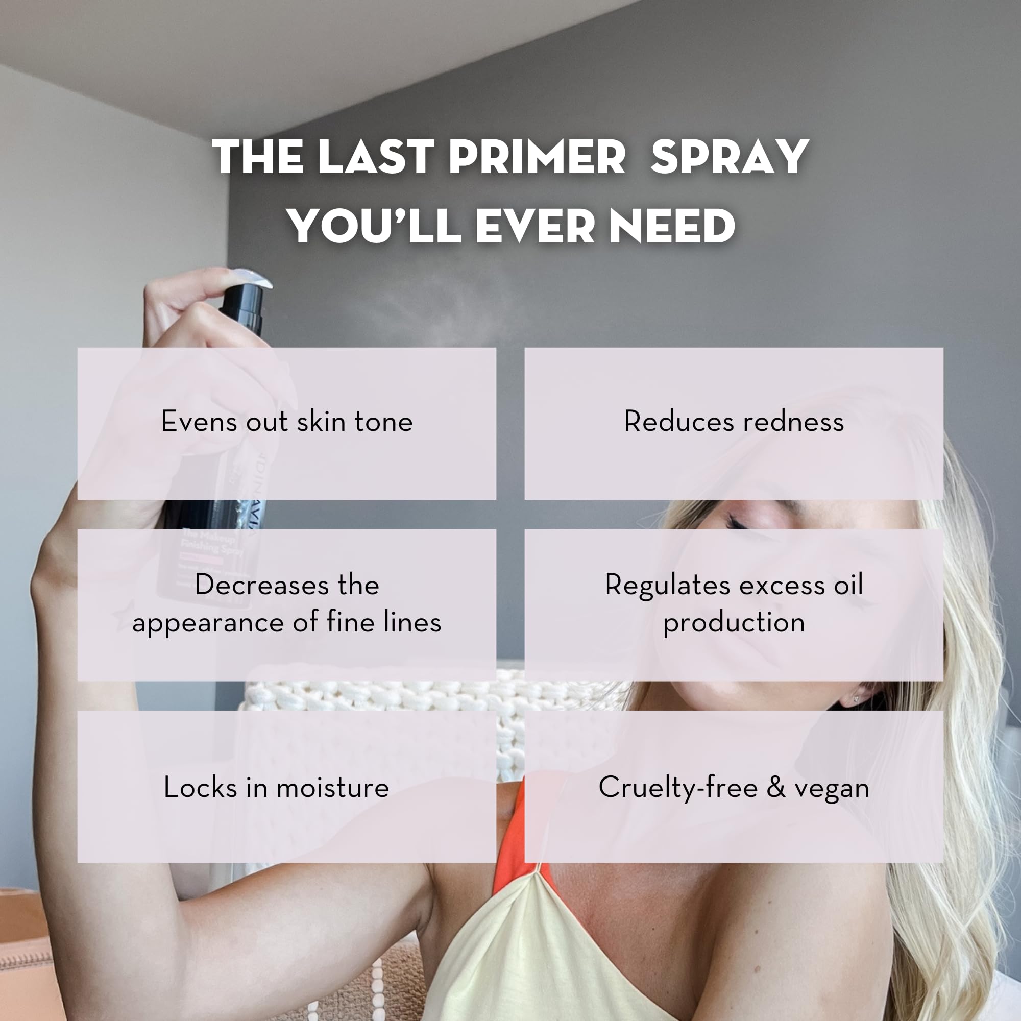 Skindinavia Makeup Primer + Finishing Spray Bridal | Hydrating, Long-Lasting Setting Mist