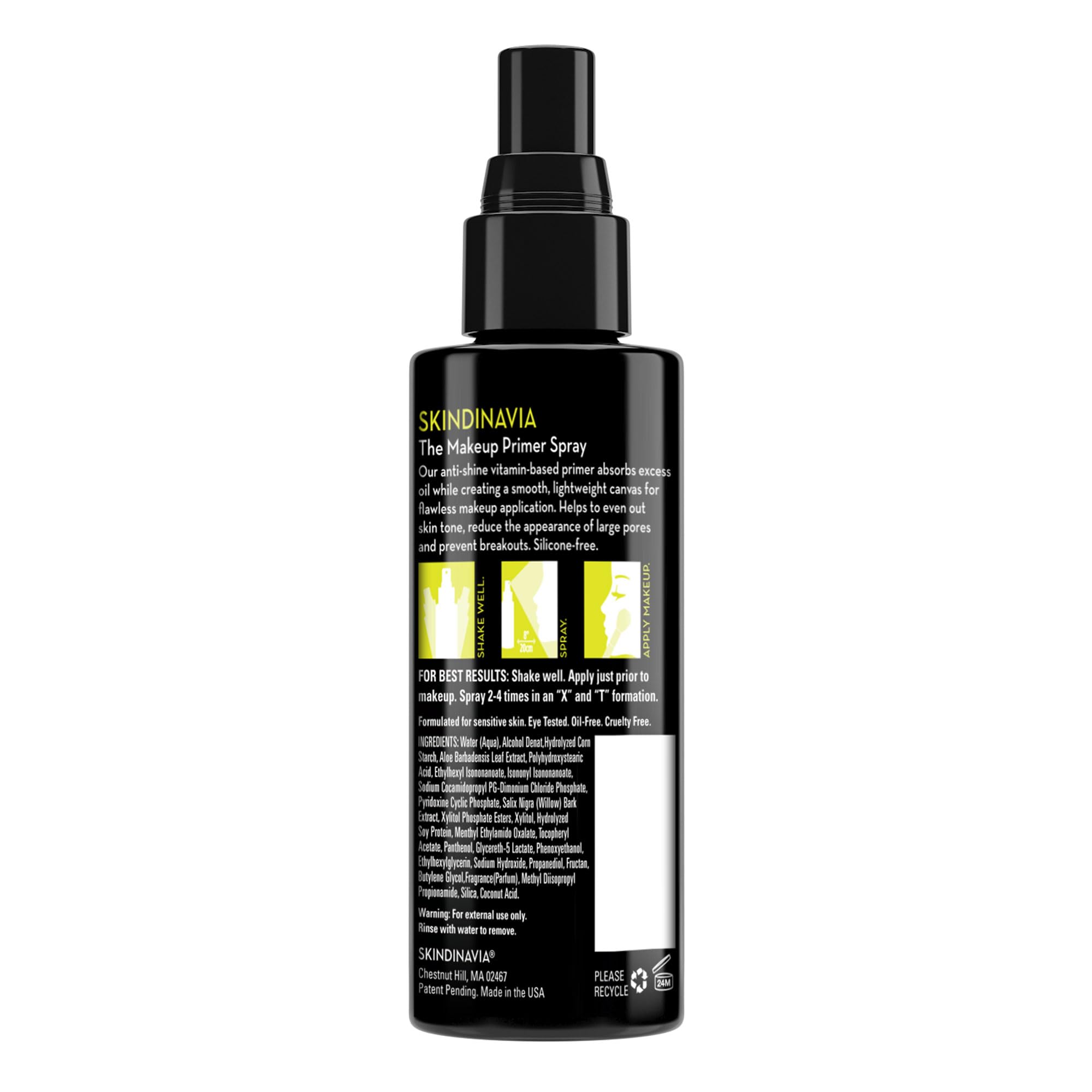 Skindinavia Oil Control Primer Spray & Finishing Spray – Shine Reduction, Pore Minimizing, Long-Lasting Wear (2 x 4 fl oz)