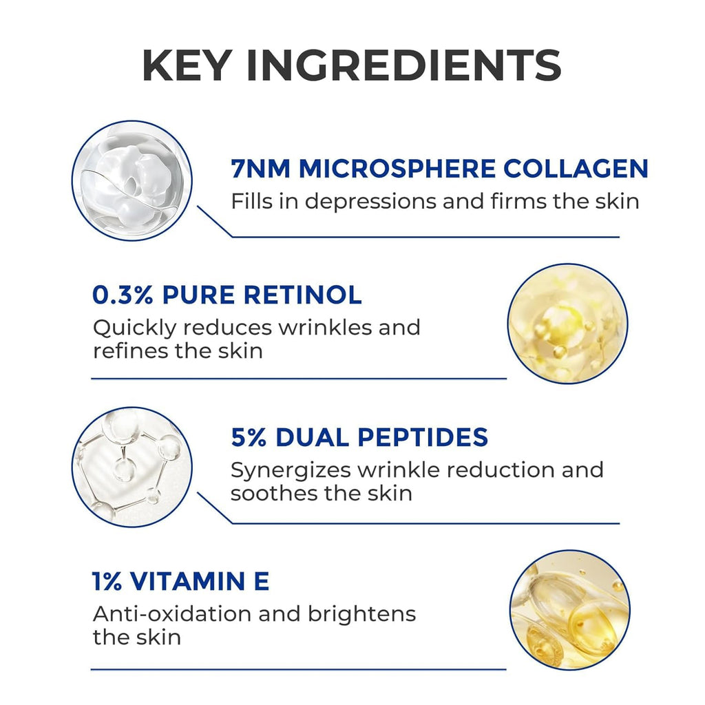 SKINERSE Retinol Serum for Face – Anti-Aging, Vitamin E, Pore Minimizer, 1 oz