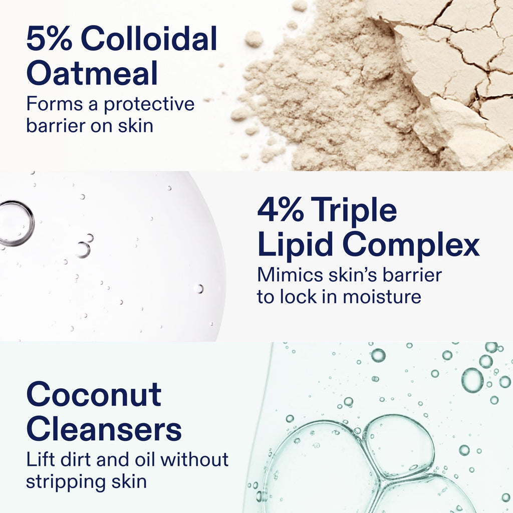 Skinfix Pre-Biotic Face & Body Foaming Cleanser – Hydrating, Eczema-Friendly, NEA-Accepted, Cruelty-Free