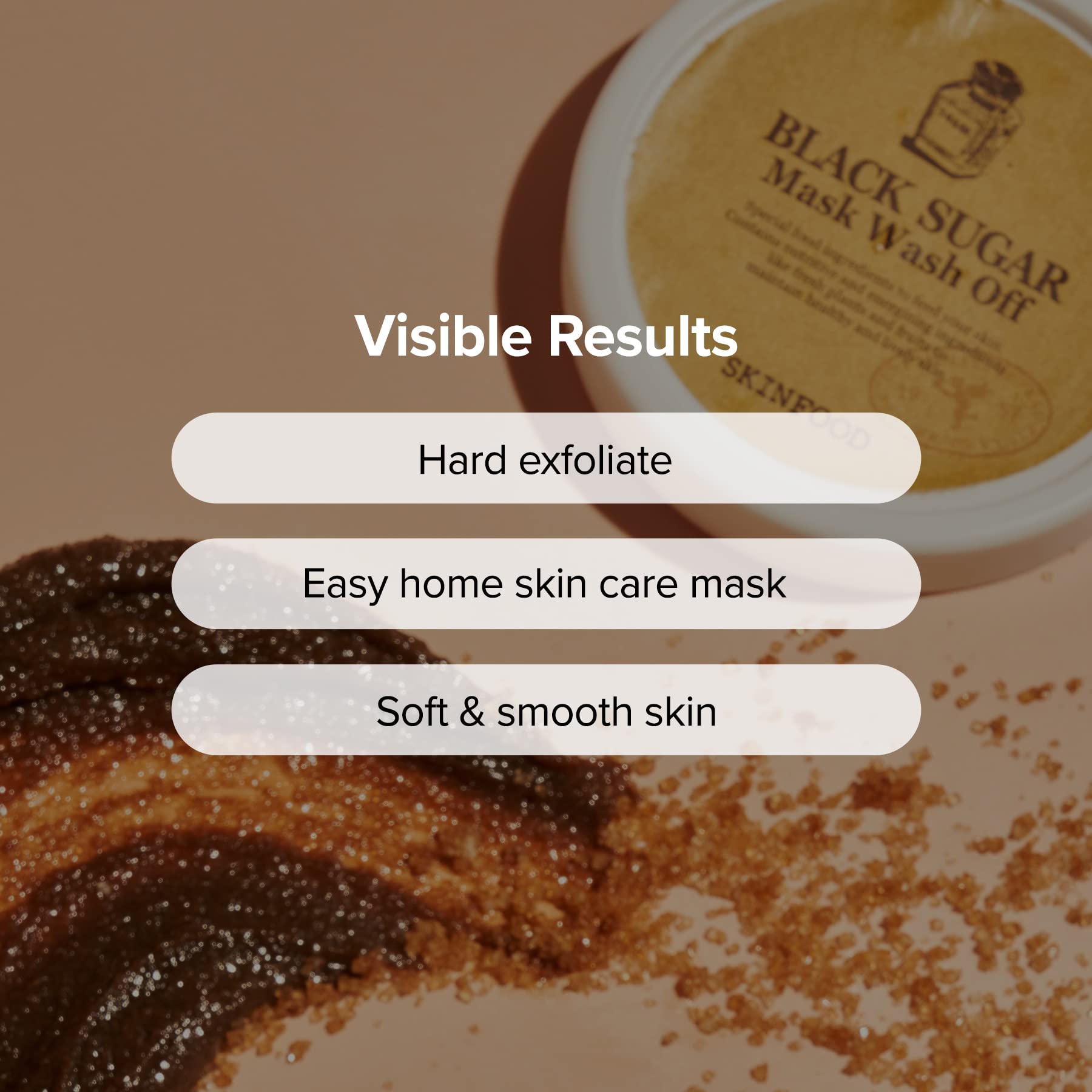 SKINFOOD 1957 Black Sugar Mask Wash Off Exfoliator – 3.53 oz | Exfoliating Facial Scrub