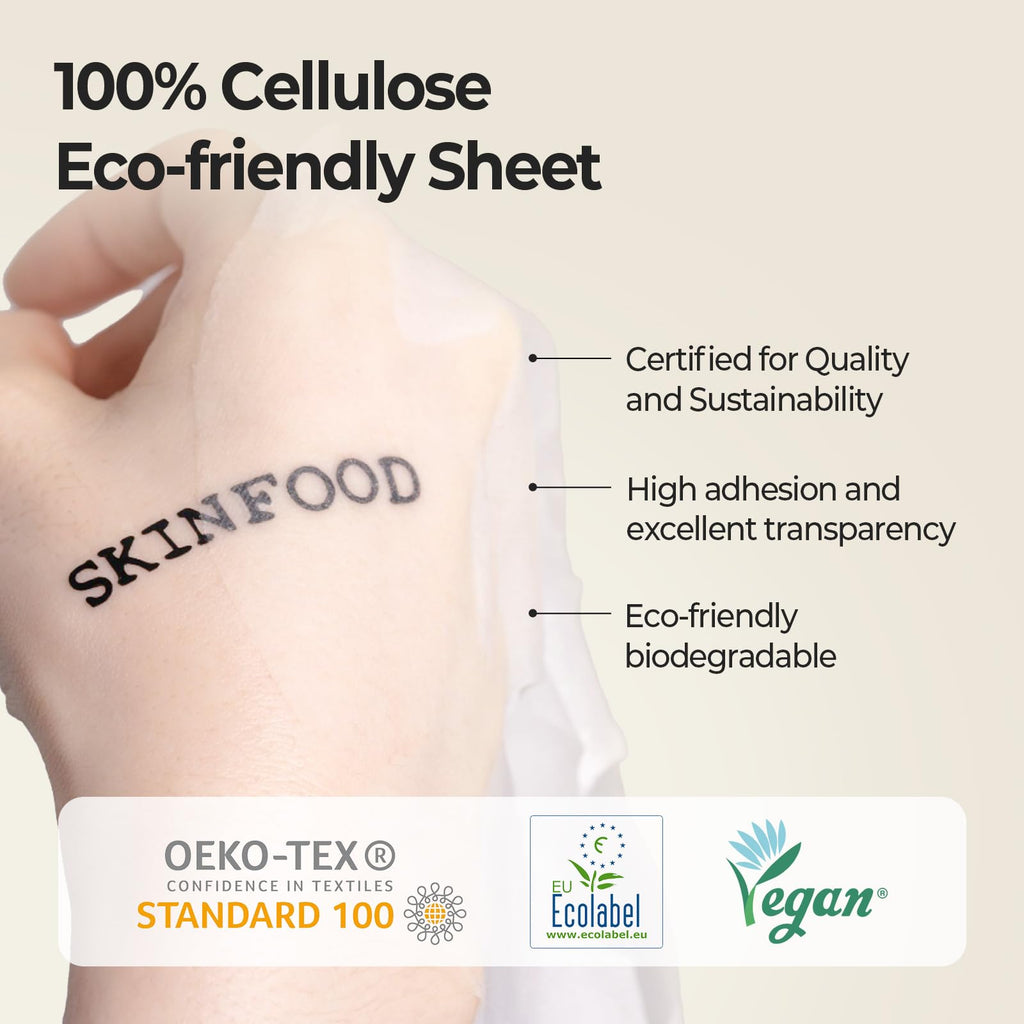 SKINFOOD Rice Daily Sheet Mask | 5-Minute Hydration, Firming & Glass Skin (Bulk Pack 30)