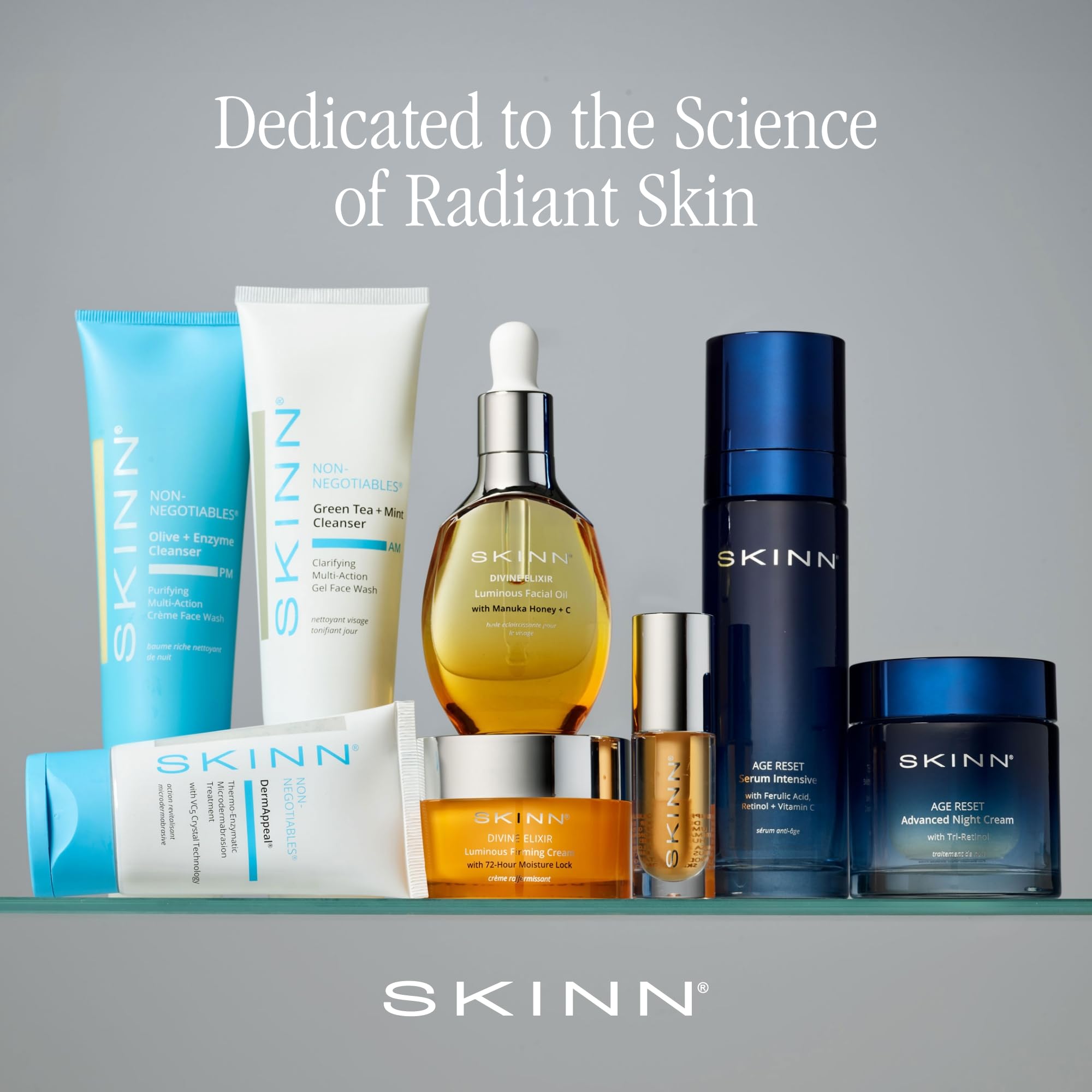 SKINN Luminous Lip Oil Bundle (Golden & Blush) – Supports Collagen, Smooth Lines, Hydration