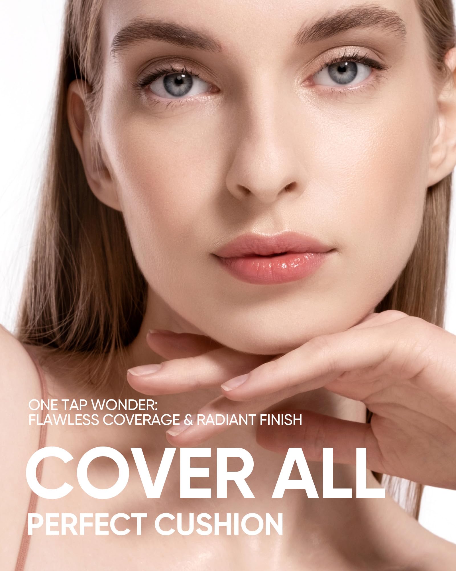 SKINTIFIC Cushion Foundation | Full Coverage, Weightless Feel, Satin Glow | Sweatproof & Waterproof