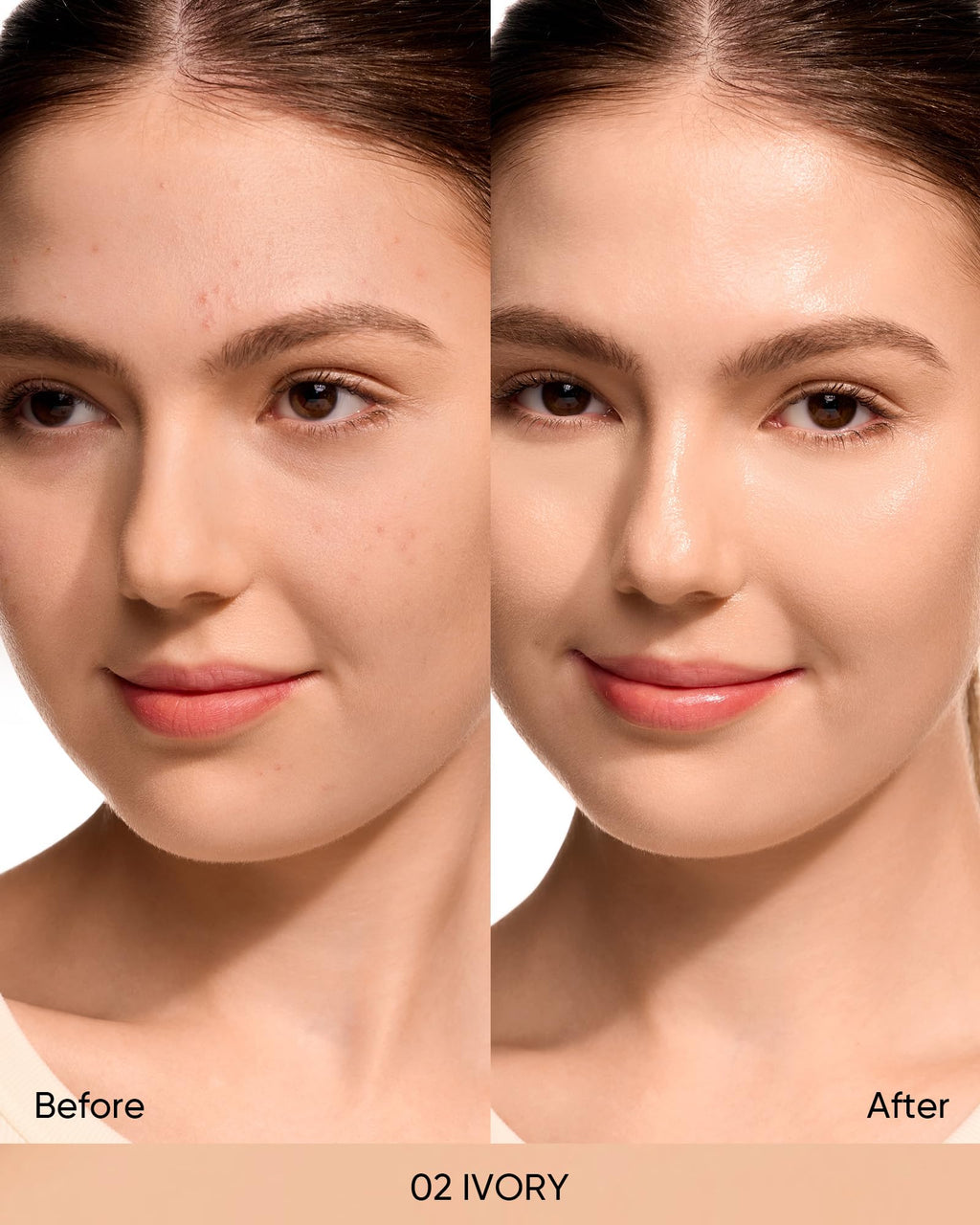 SKINTIFIC Pink Glow Cushion Foundation #02 Ivory | Medium Coverage, Natural Dewy Glow, Hydrating & Lightweight