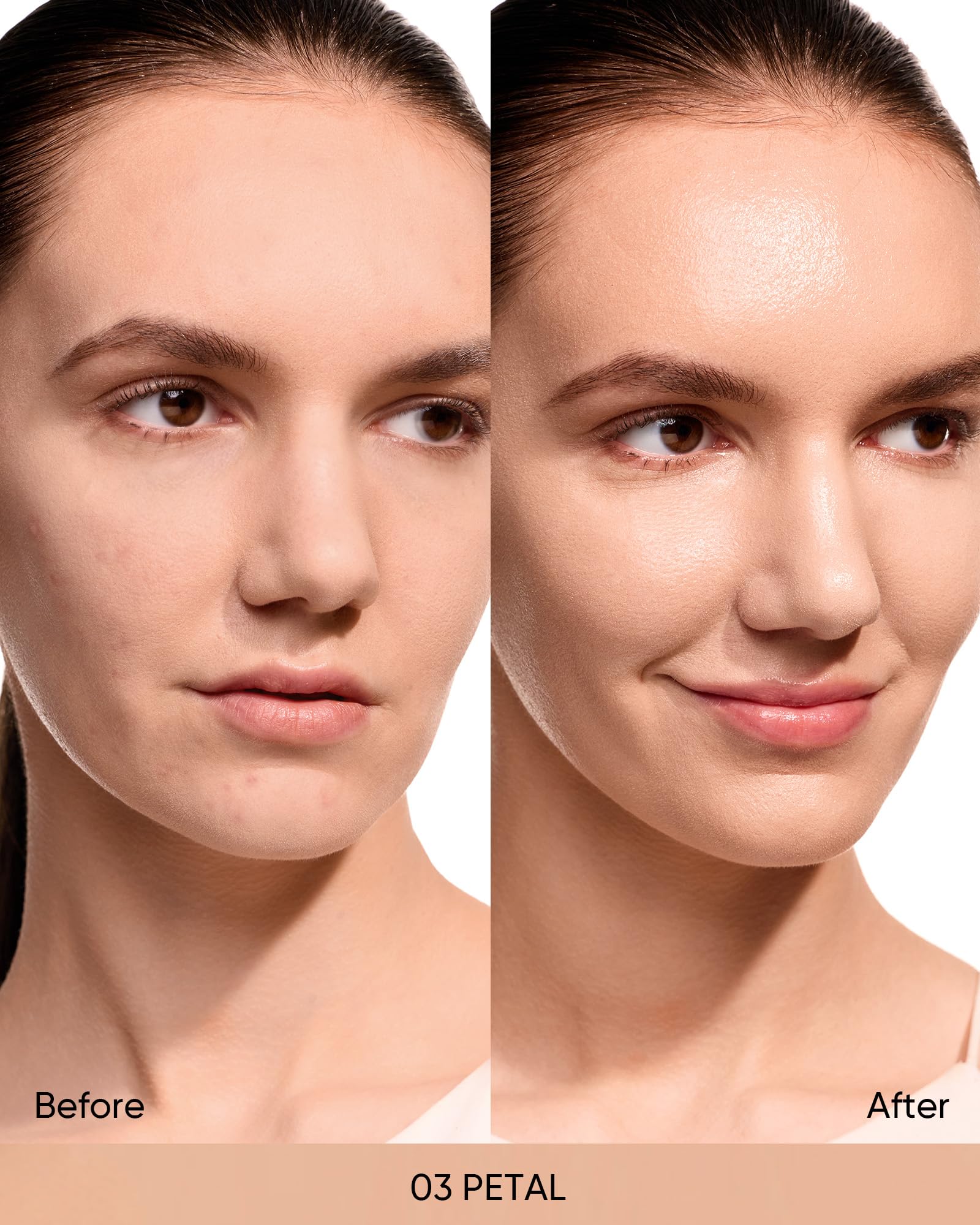 SKINTIFIC Pink Glow Cushion Foundation #03 Petal — Medium Coverage, Natural Dewy Finish, Hydrating & Lightweight