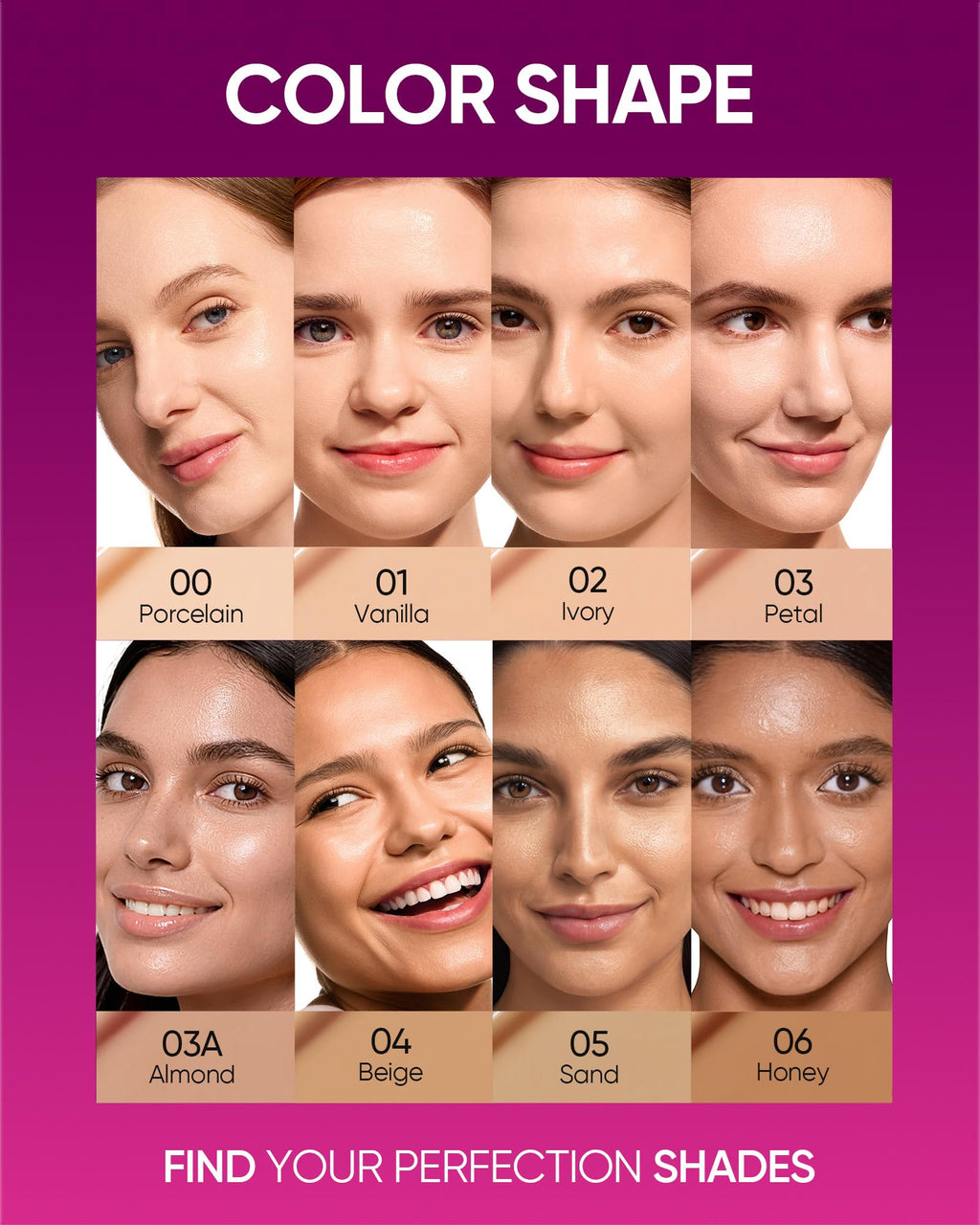 SKINTIFIC Pink Glow Cushion Foundation #03 Petal — Medium Coverage, Natural Dewy Finish, Hydrating & Lightweight