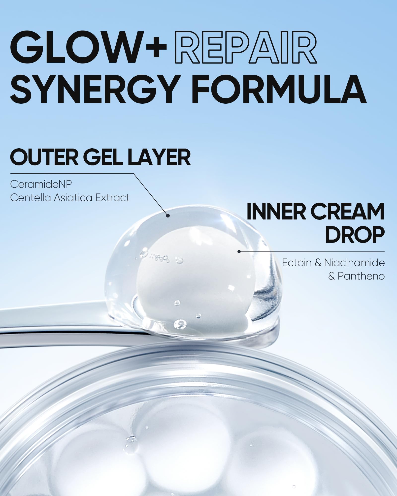 SKINTIFIC Truffle Biome Skin Cream Gel Moisturizer – Two-Layer Gel & Bubble Hydration with White Truffle