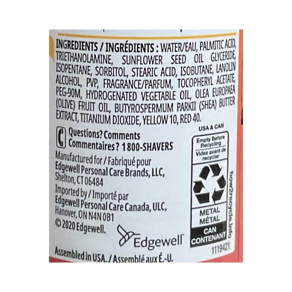 Skintimate Vanilla Sugar Shave Gel for Women - Moisturizing Shaving Cream 7oz Pack of 6