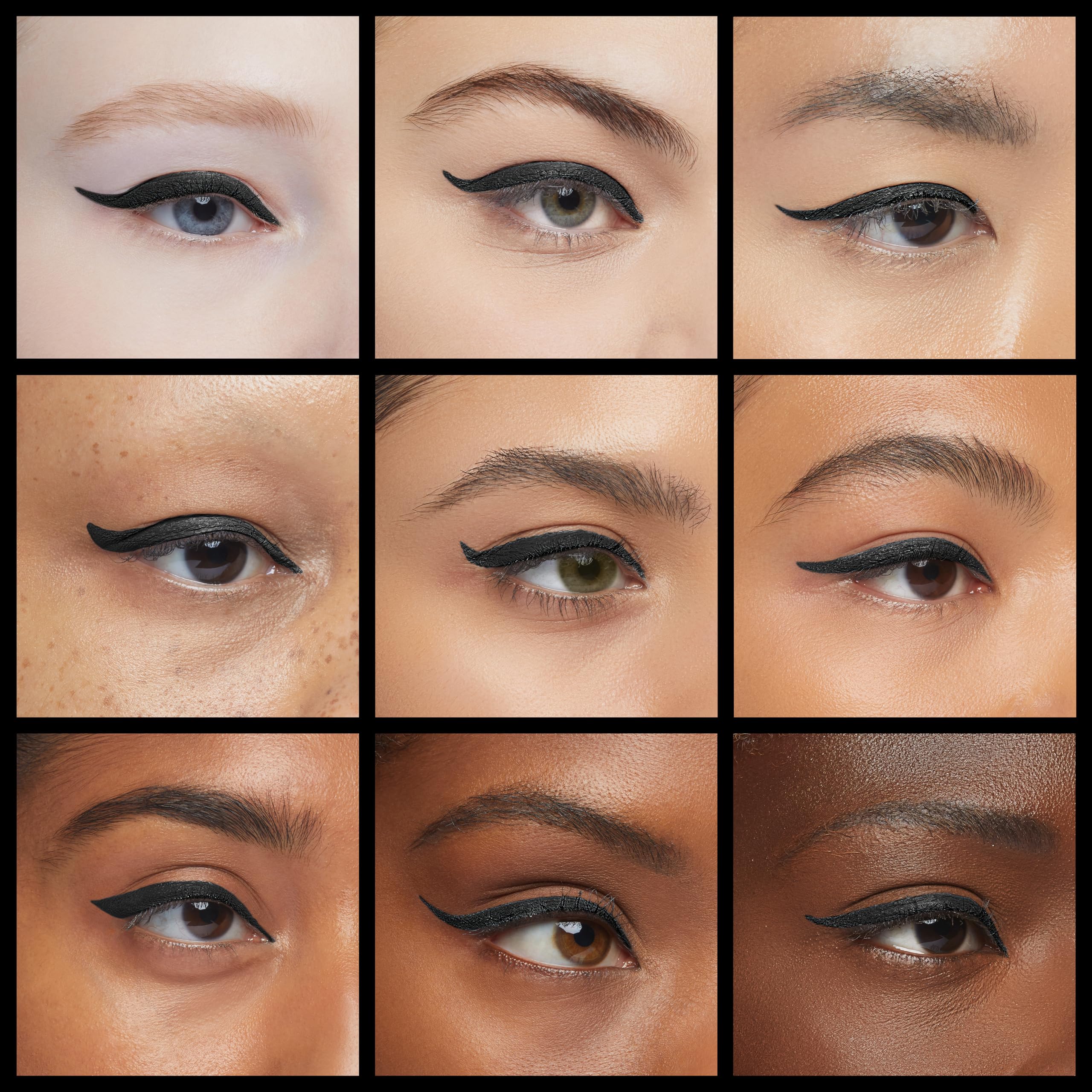 Skone Waterproof Liquid Eyeliner – Long-Lasting, Smudge-Proof Jet Black with Felt Tip