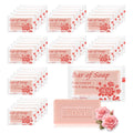 skourvut Bulk Bar Soap – 60 Rose-Scented Travel Mini Bars (0.5 oz) for Hotels & Events