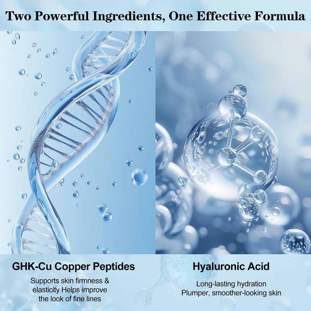 SKSOYT Copper Peptide Serum for Face – GHK-Cu + Hyaluronic Acid