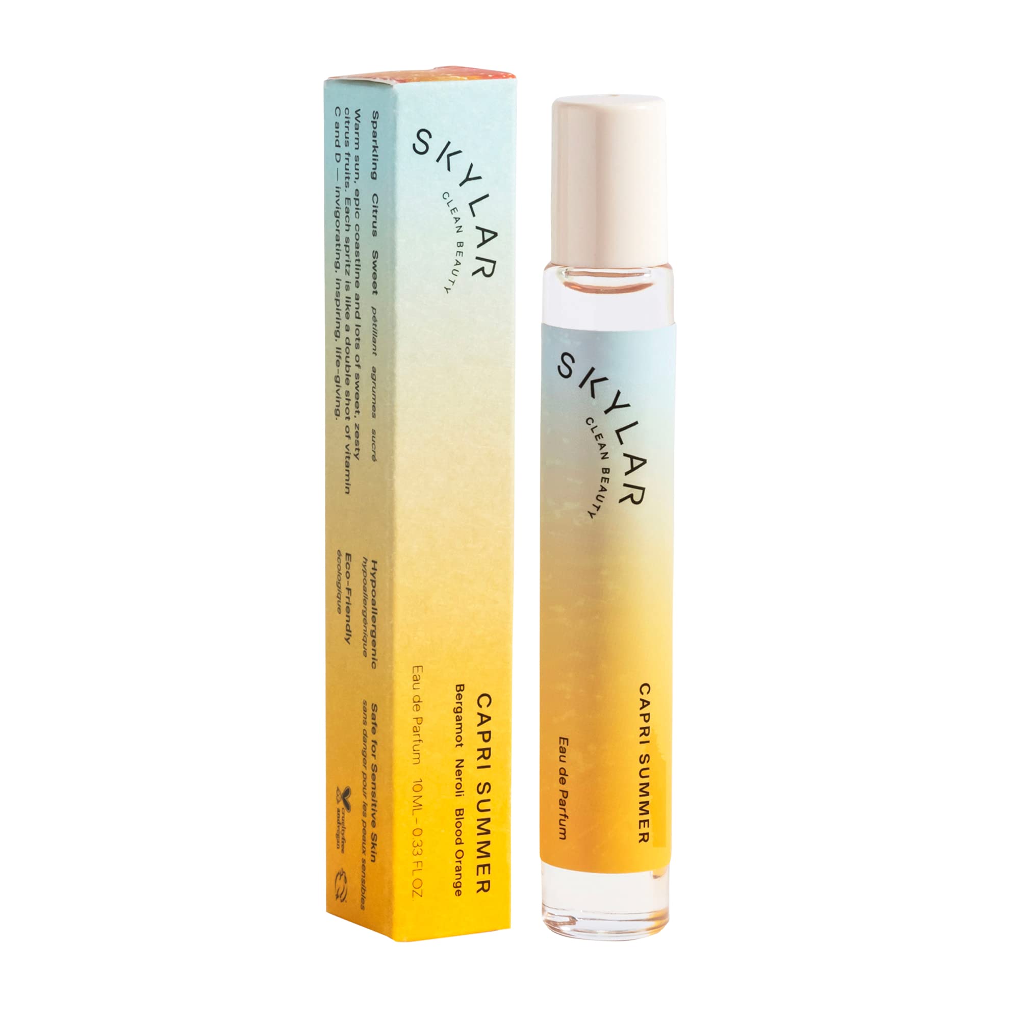 Skylar Capri Summer Eau de Parfum – Hypoallergenic, Clean, Vegan Fragrance for Women & Men
