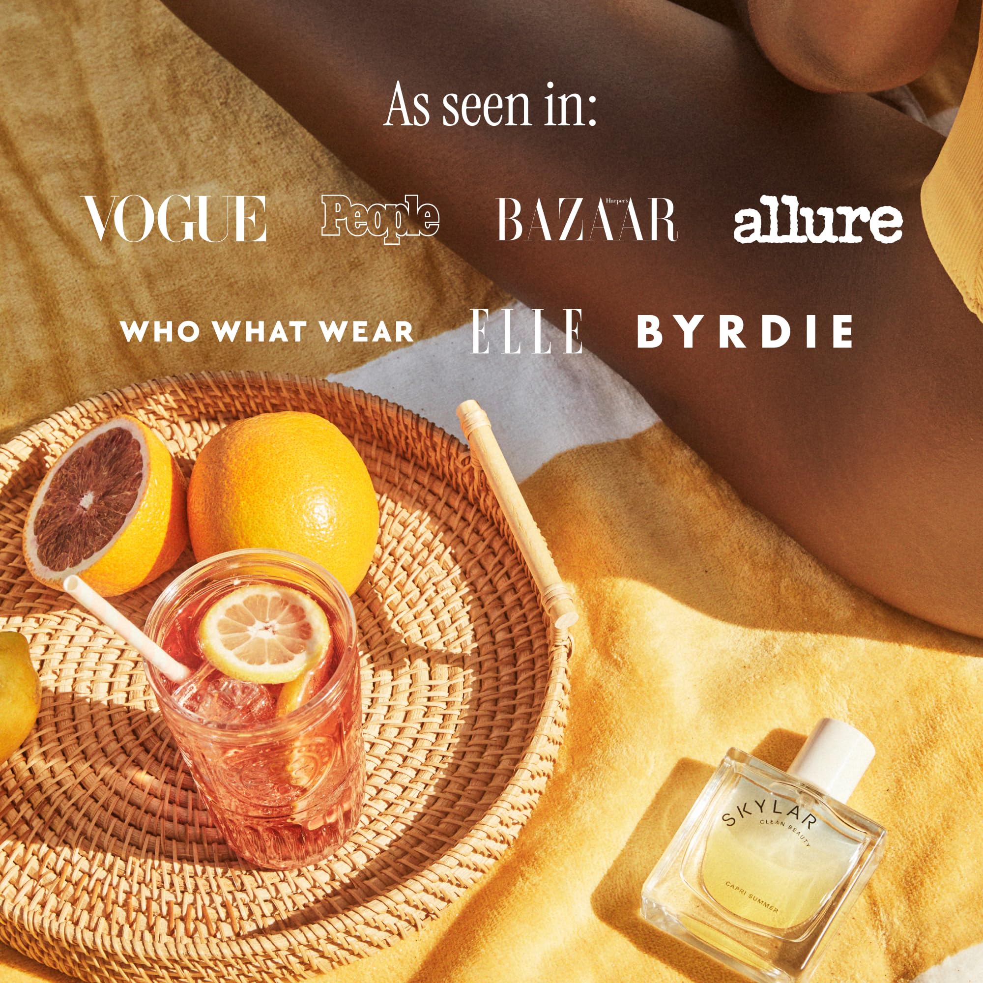 Skylar Capri Summer Eau de Parfum – Hypoallergenic, Clean, Vegan Fragrance for Women & Men
