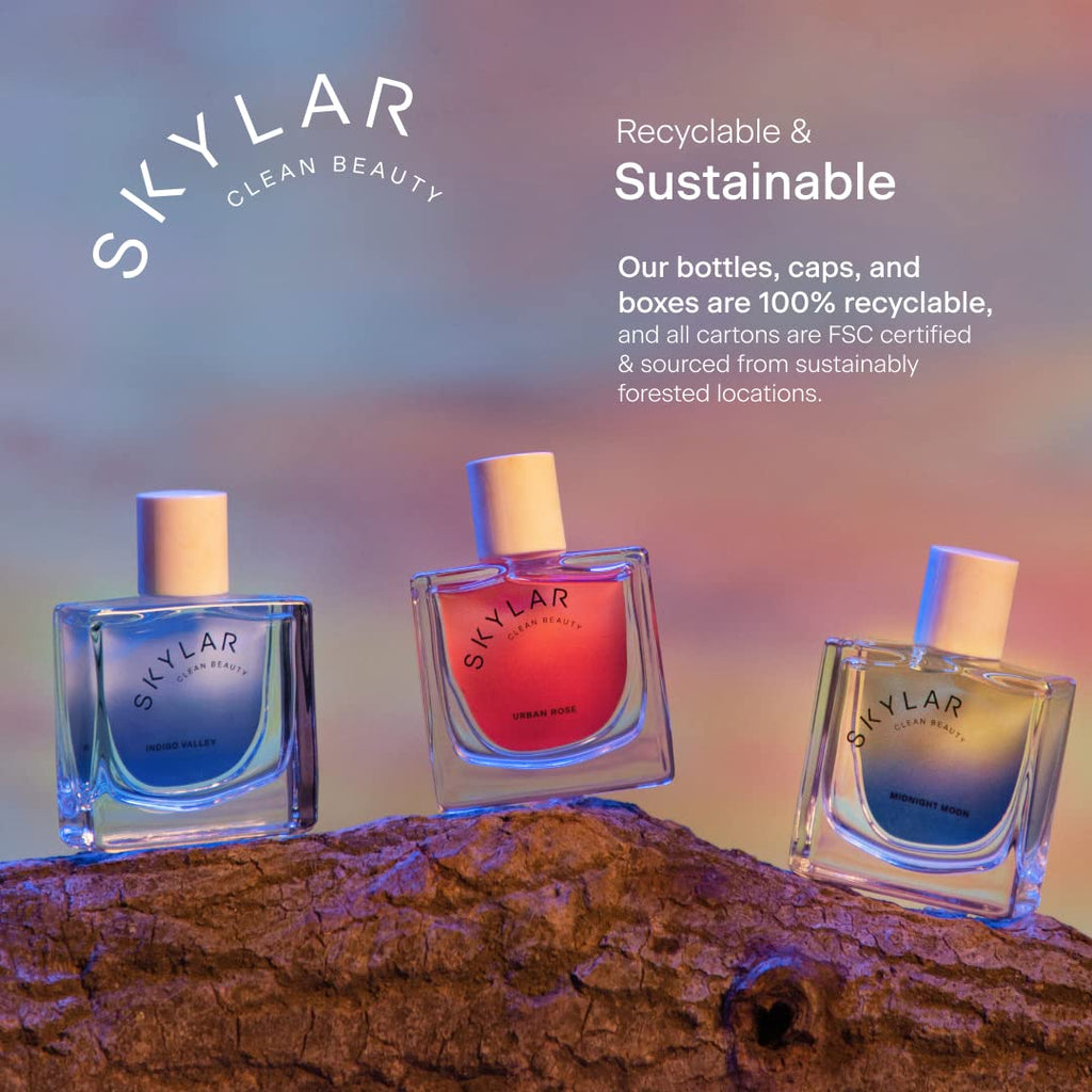 Skylar Midnight Moon Eau de Parfum – Hypoallergenic Clean Vegan Fragrance for Women & Men | Bergamot, Cranberries, Vetiver | 50 mL