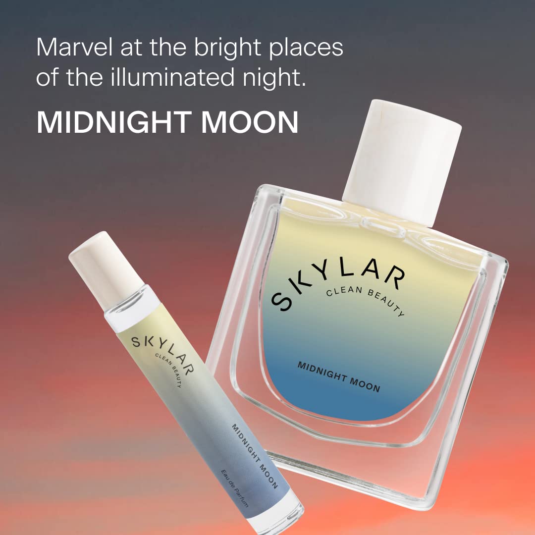 Skylar Midnight Moon Eau de Parfum – Hypoallergenic Clean Vegan Fragrance for Women & Men | Bergamot, Cranberries, Vetiver | 50 mL