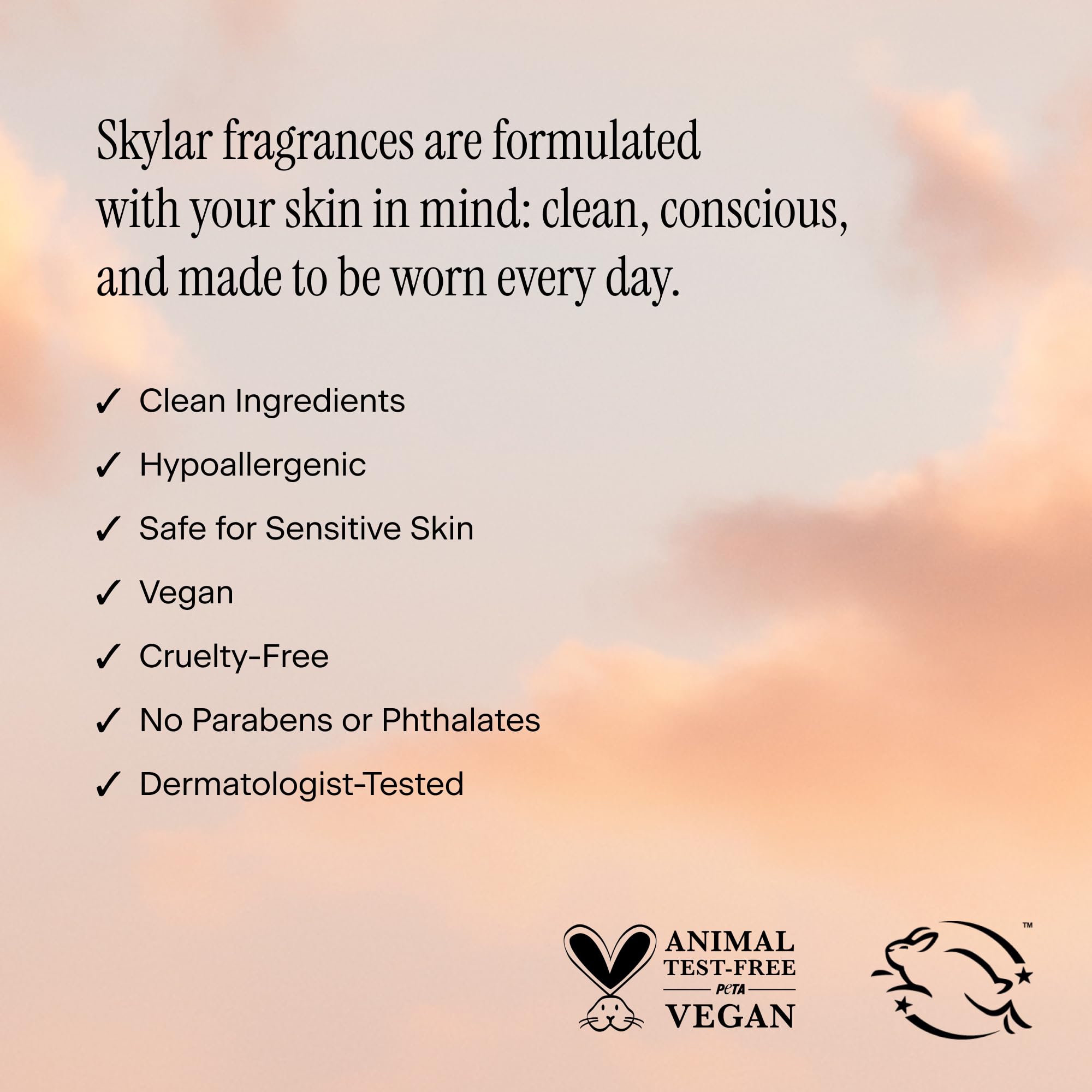 Skylar Vanilla Sky Eau de Parfum – Hypoallergenic, Clean & Vegan (50 mL / 1.7 fl oz)