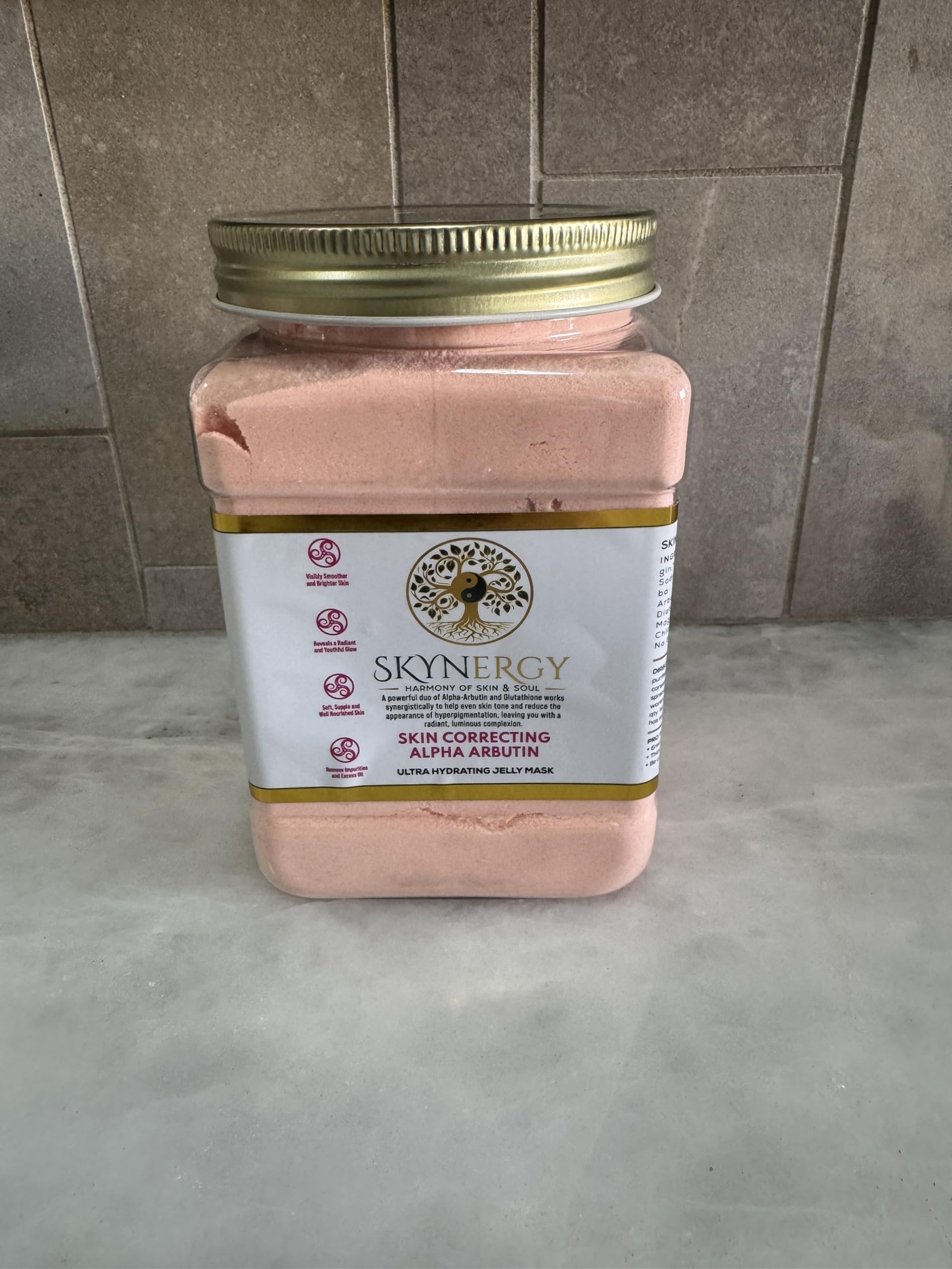 SKYNERGY Skin Correcting Alpha Arbutin Jelly Mask – Deep Hydration & Radiance (30 oz)