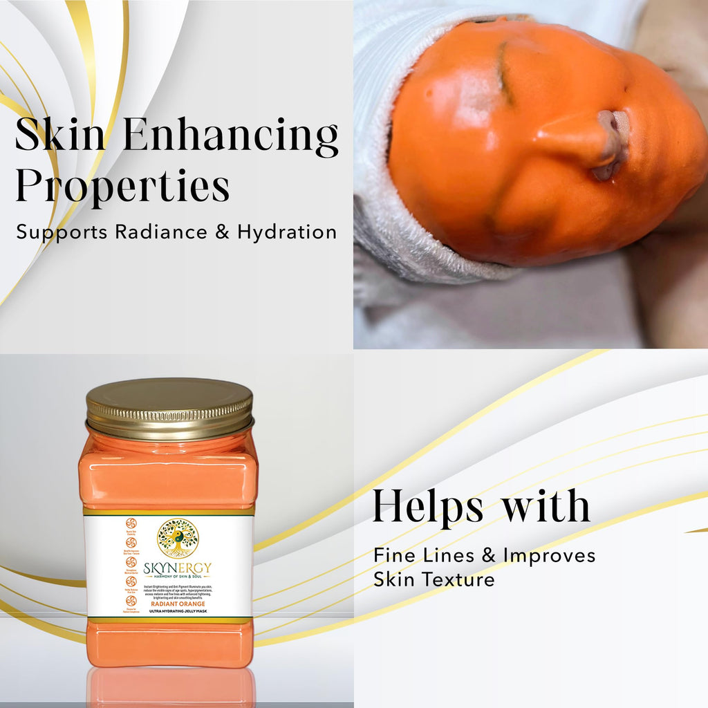 SKYNERGY Radiant Orange Ultra Hydrating Jelly Mask | Hydro Glo Peel Off 30oz
