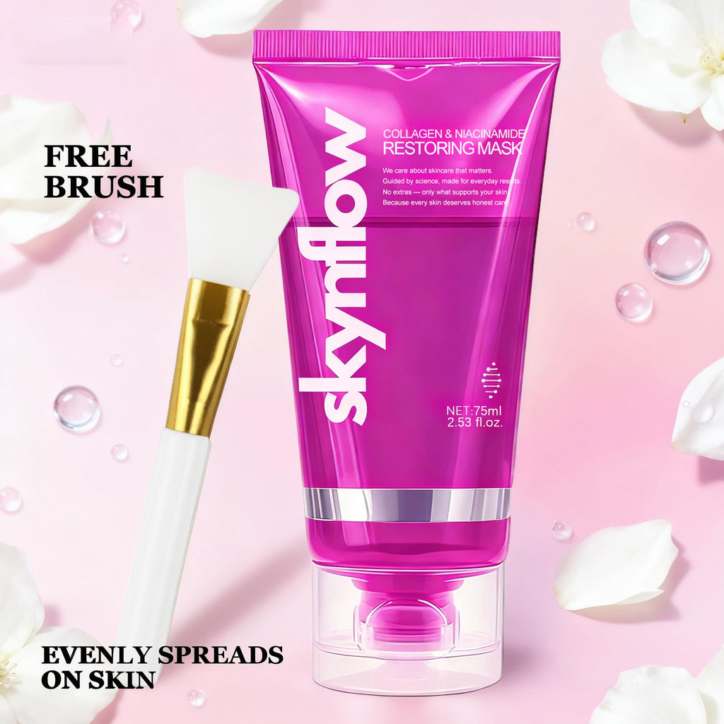 Skynflow Collagen Mask - Overnight Peel-Off Gel for Hydration, Elasticity & Firmness