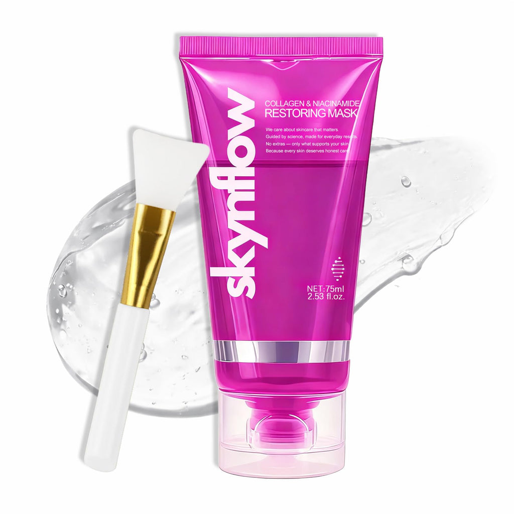 Skynflow Collagen Mask - Overnight Peel-Off Gel for Hydration, Elasticity & Firmness