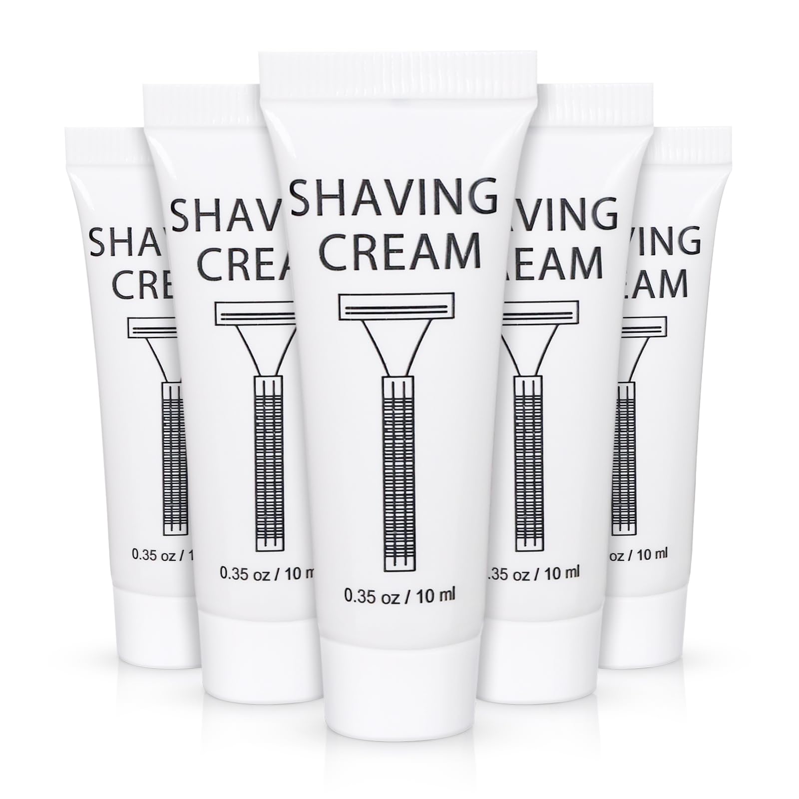 SLequipo 150-Pack Shaving Cream Tubes – Travel-Size, Individually Wrapped, Bulk Hotel Amenities
